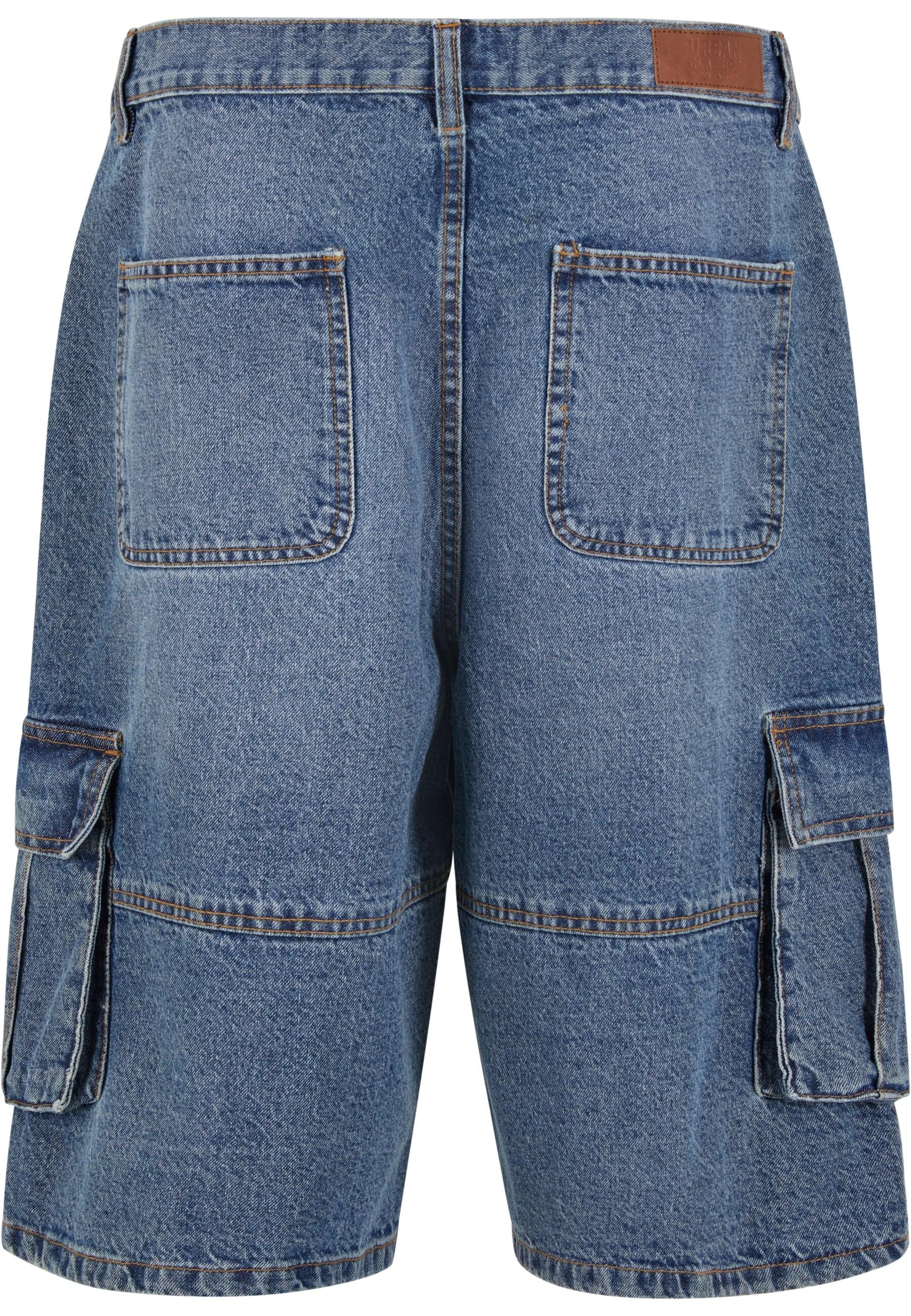 URBAN CLASSICS Shorts »Urban Classics Relaxed Denim Cargo Shorts«, (1 tlg.)
