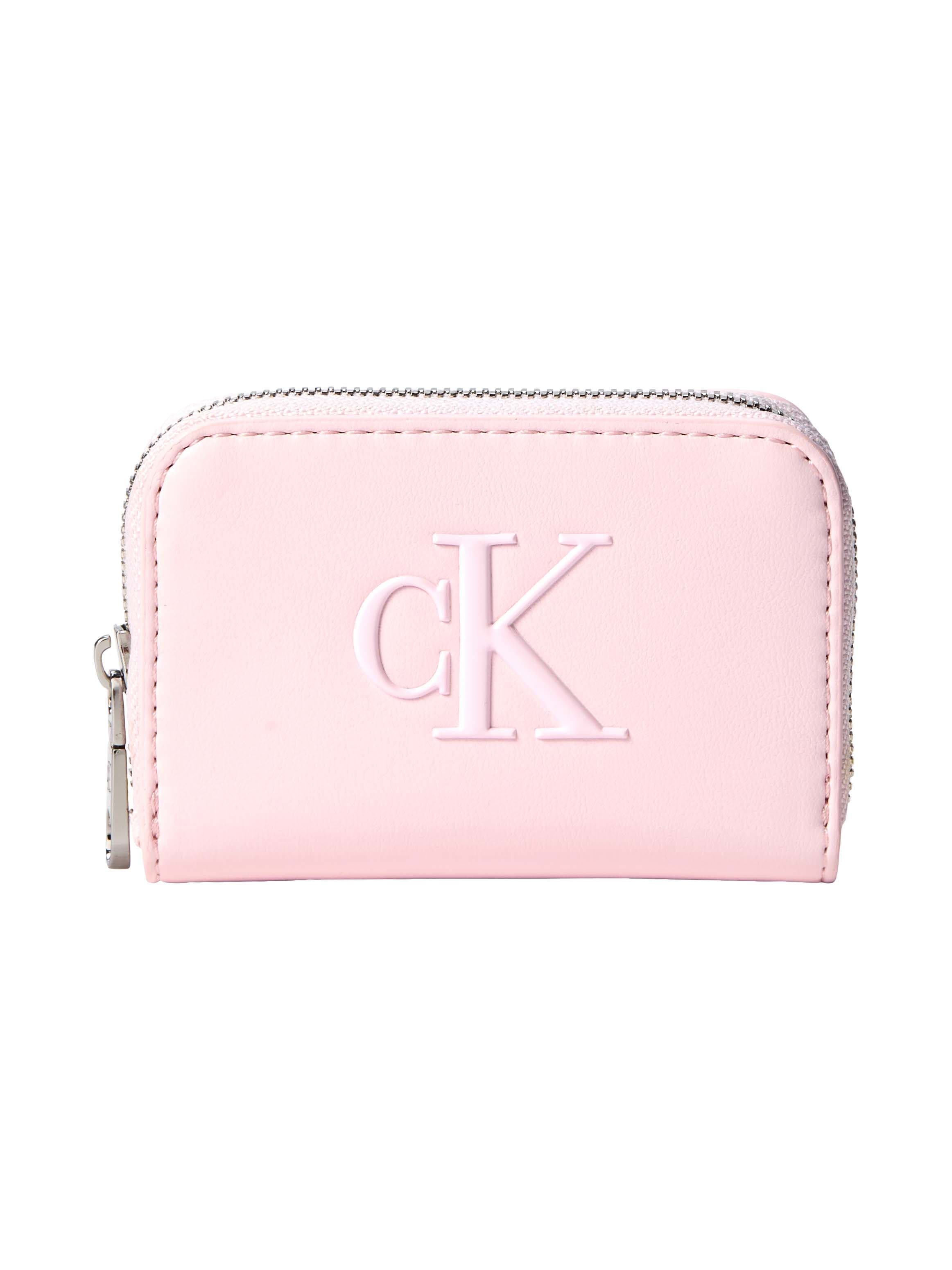 Calvin Klein Geldbörse "BOLD CK MEDIUM ZIP AROUND" Damen Portemonnaie, Geld günstig online kaufen