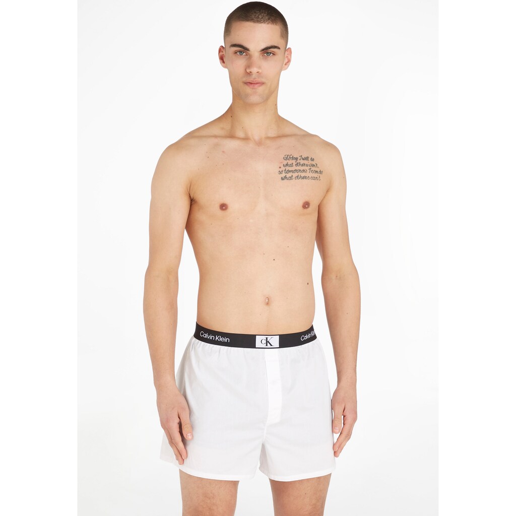 Calvin Klein Boxer »BOXER SLIM 3PK«, (Packung, 3er-Pack), mit Calvin Klein Logo-Elastikbund