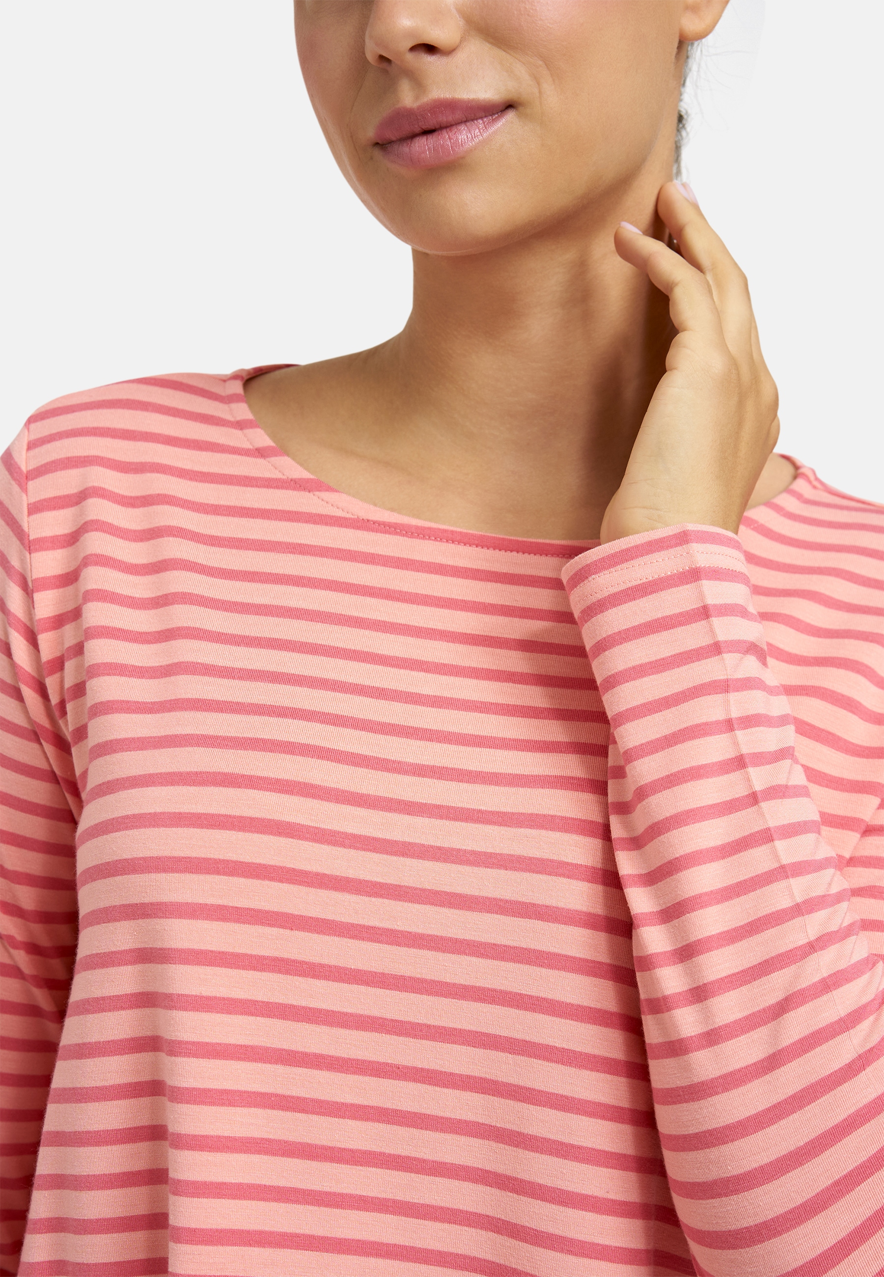 Milano Italy Rundhalsshirt mit Seitenschlitze