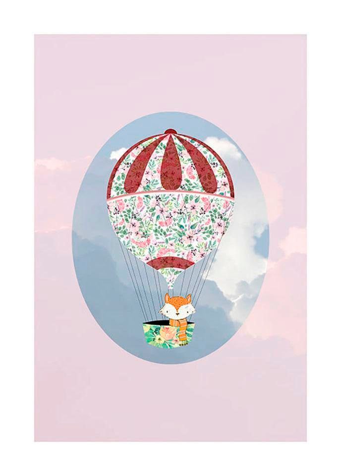 Komar Bild "Happy Balloon Rose", Figuren, (1 St.), Wandbild zur Dekoration günstig online kaufen