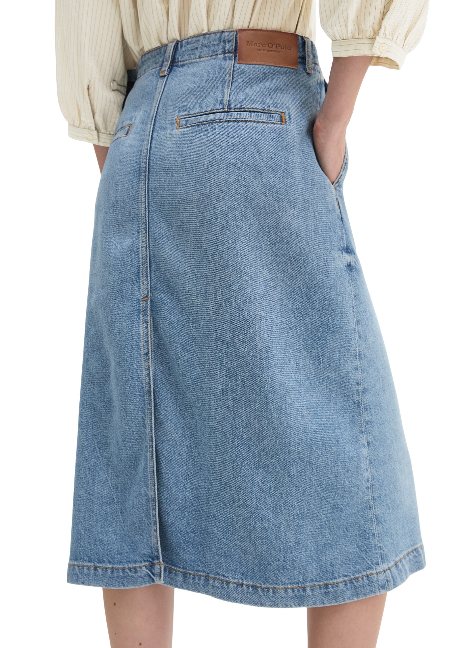 Marc O'Polo Jeansrock »aus Lyocell-Leinen-Baumwolle-Mix«