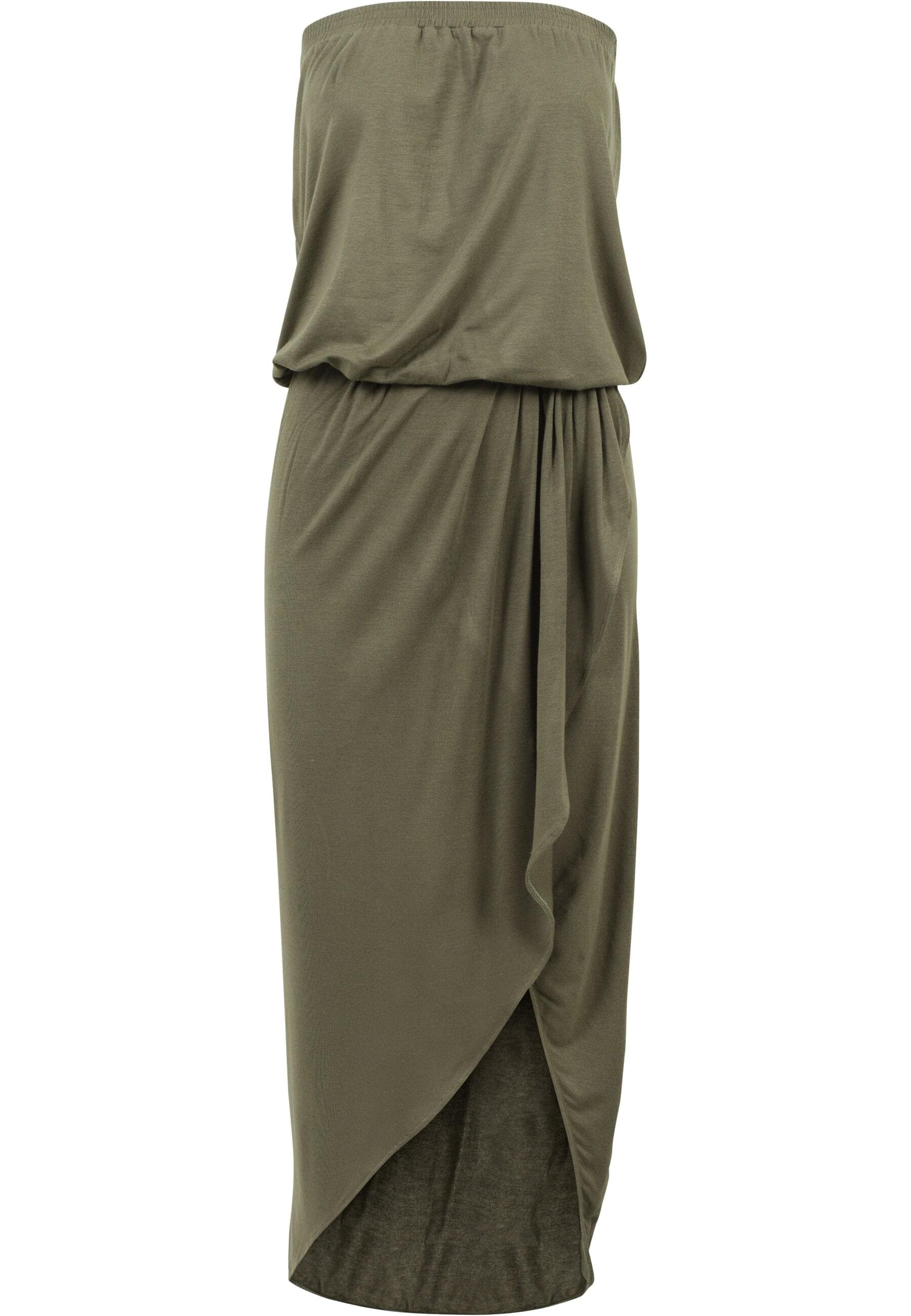 Shirtkleid »Urban Classics Damen Ladies Viscose Bandeau Dress«, (1 tlg.)