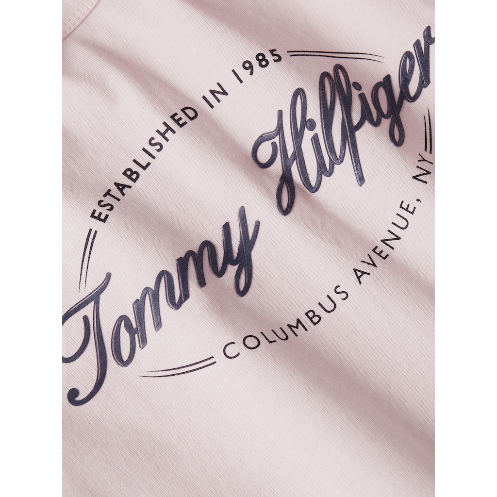 Tommy Hilfiger Rundhalsshirt »SLIM HILFIGER SCRIPT C-NK SS«
