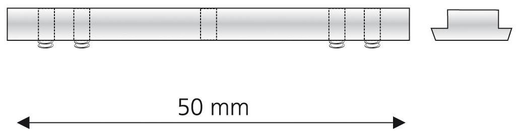 Liedeco Verbinder, (1 St.), für 28 mm Innenlaufprofile mit 6 mm Laufkanal
