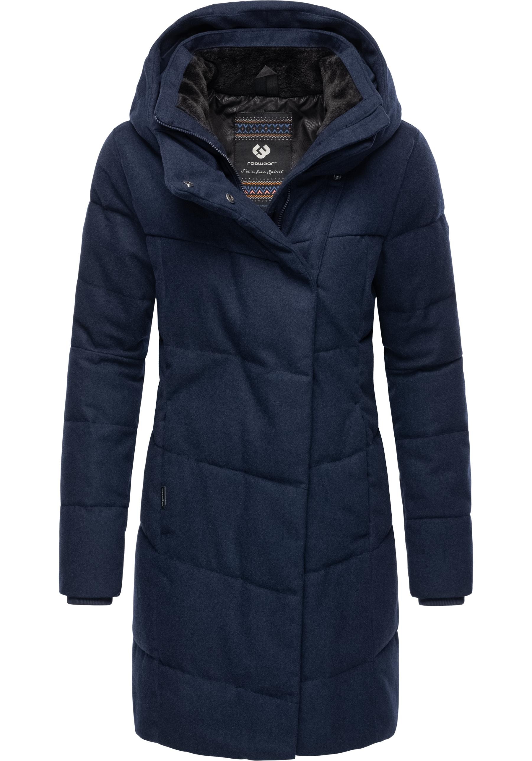 Ragwear Wintermantel »Pavla Coat«, stylischer Damen Steppmantel in Woll-Optik