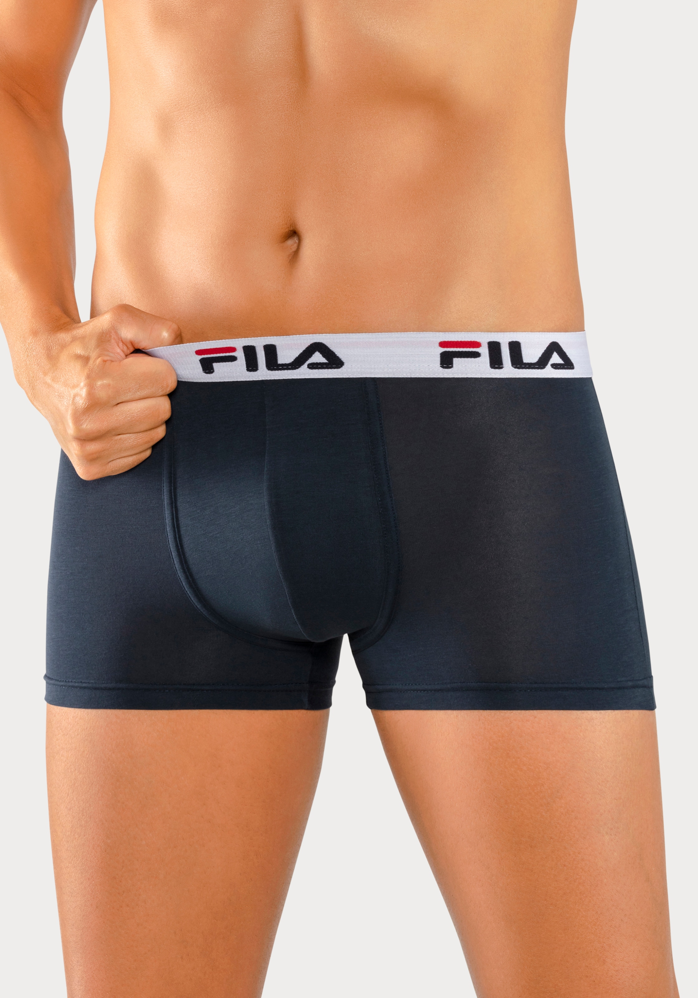 Fila Boxer »MAN BOXER SHORTS«, (3er Pack), mit elastischem Logobund