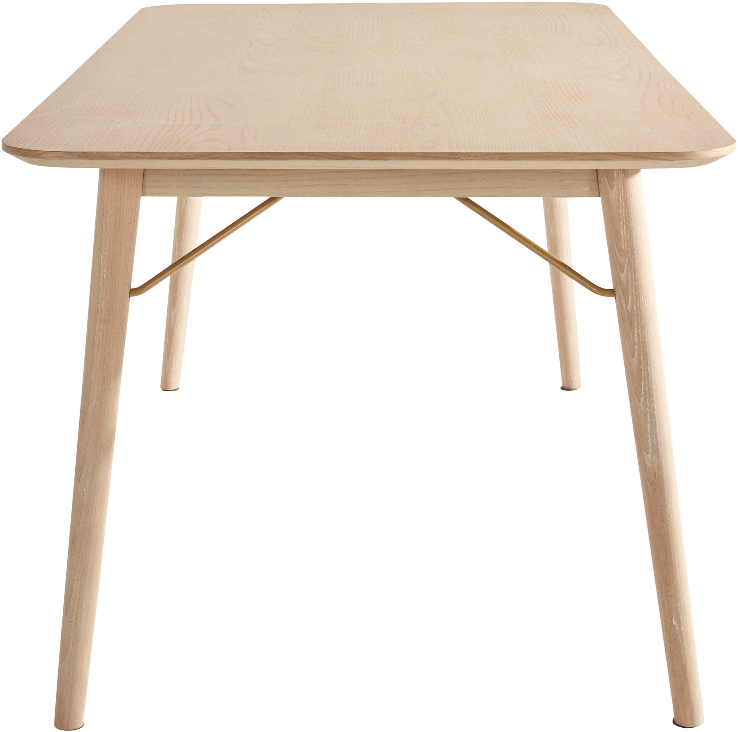 Esstisch S.OLIVER "Grettje", naturfarben, B:180cm H:76cm T:90cm, Tische, Esstisch, aus Eschenfurnier, Massivholzbeinen, Breite 180 cm 3