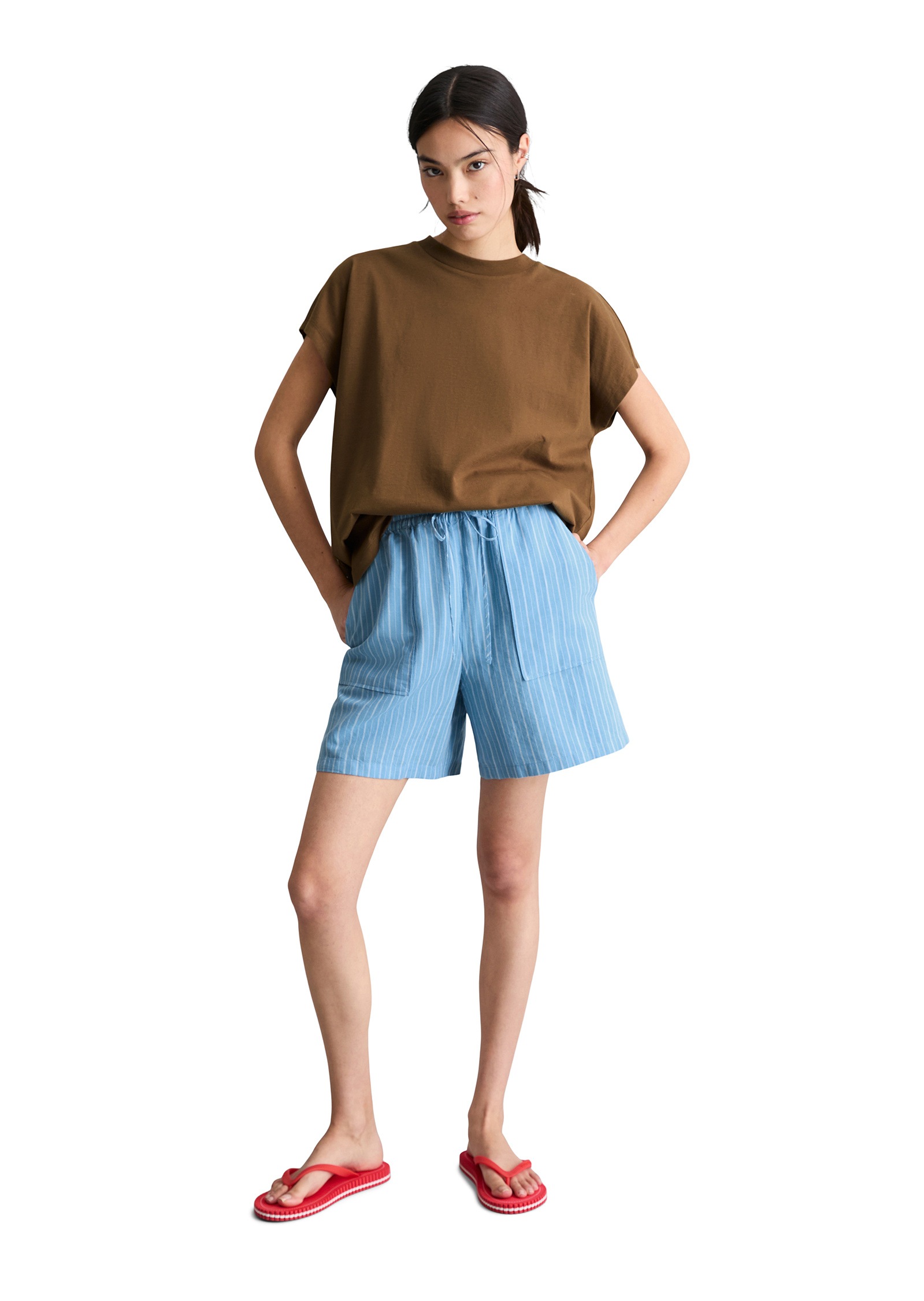 Marc O'Polo DENIM Shorts »aus Leinen-Baumwolle-Mix«
