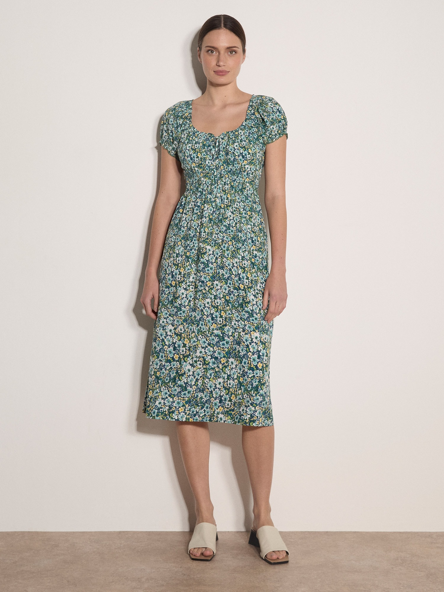 Apricot Midikleid »Midikleid« mit elastischem Bund