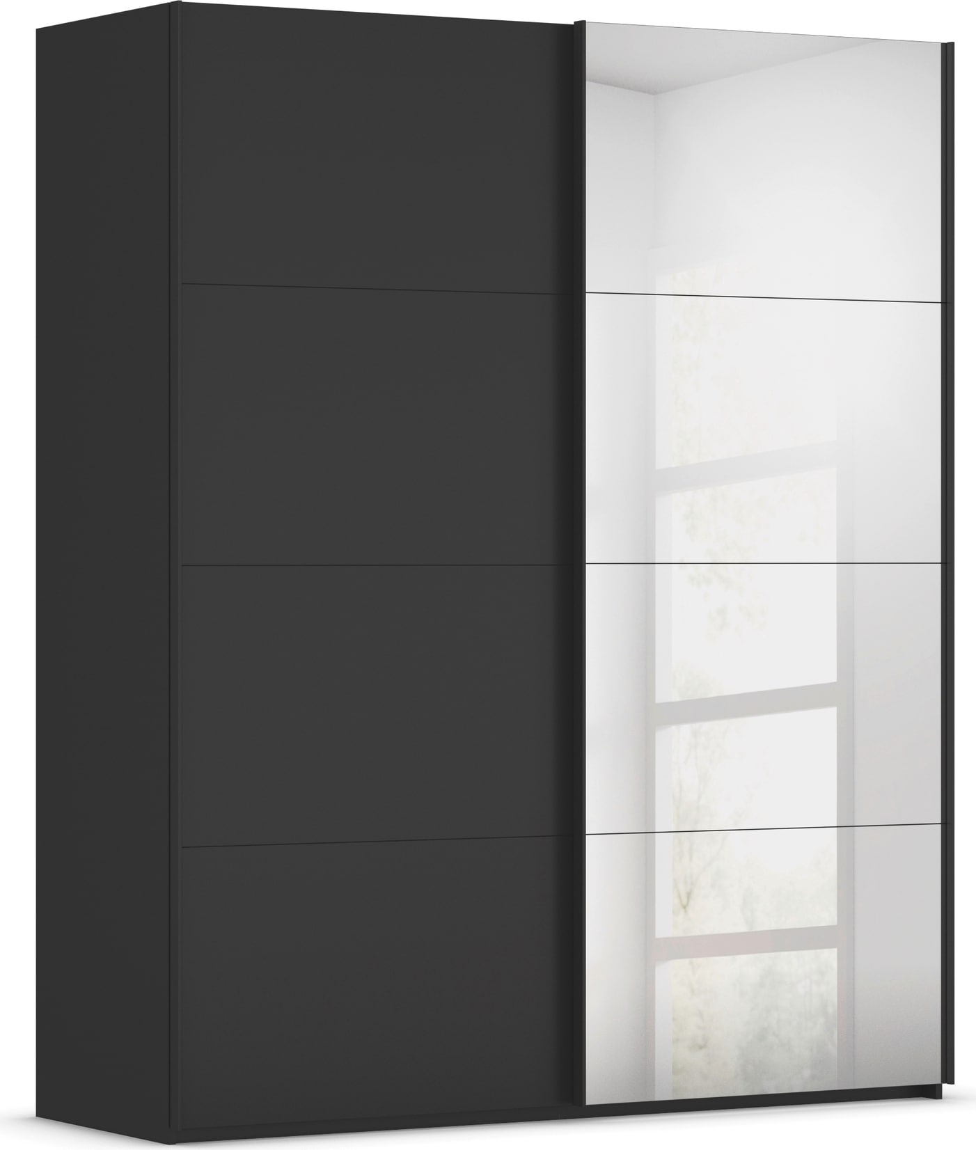 rauch "Kleiderschrank Schrank Garderobe Schlafzimmerschrank SCALE-FYRA" edle viergeteilte Türen mit Spiegel und vielen Farben MADE IN GERMANY