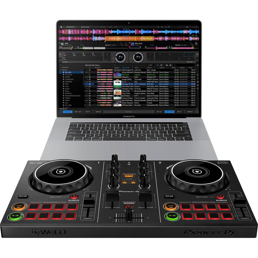 Pioneer DJ DJ-CD-Player »DDJ-200«, CD-Bluetooth, USB-Audiowiedergabe