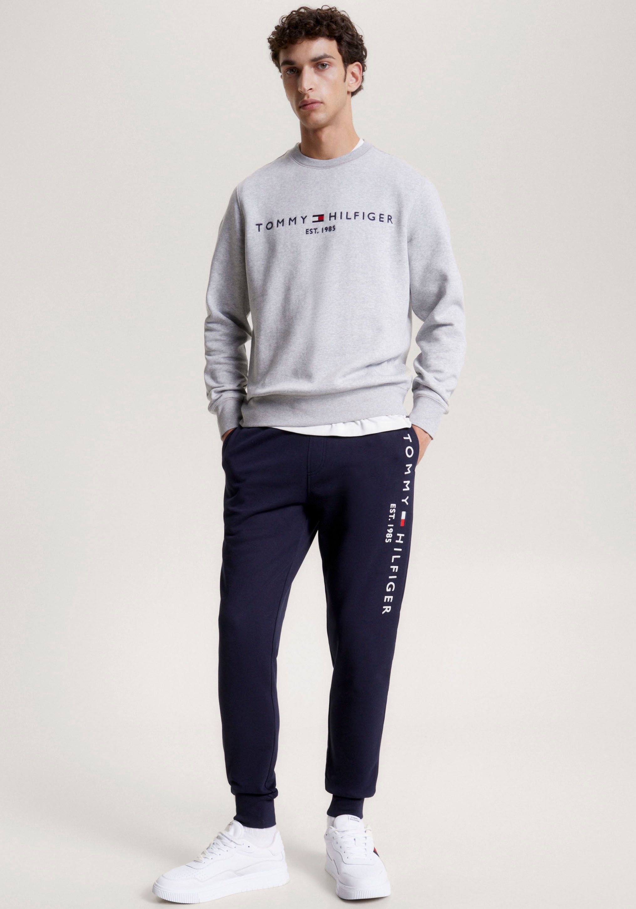Tommy Hilfiger Sweatshirt »TOMMY LOGO SWEATSHIRT«, mit klassischem Rundhalsausschnitt