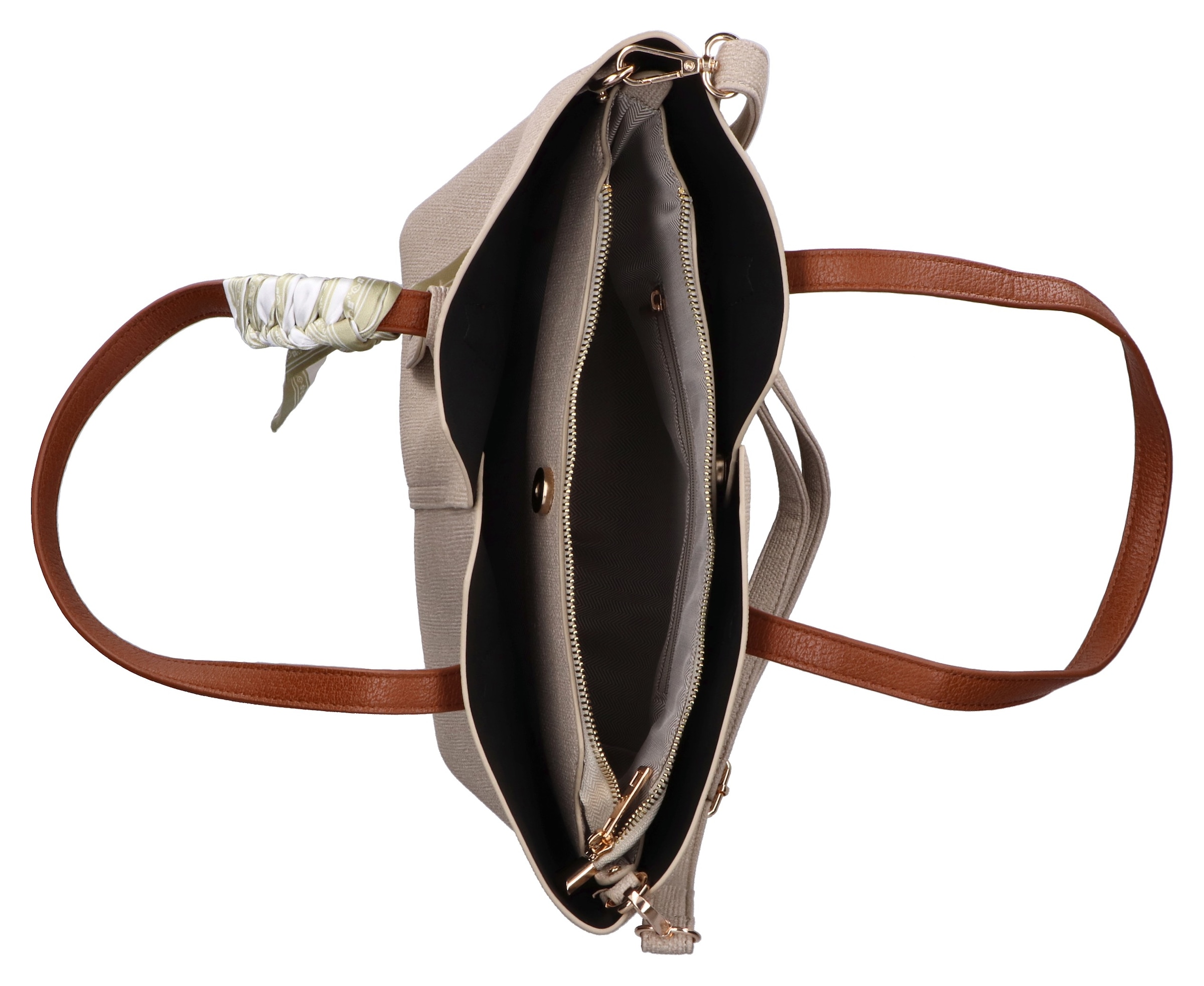 Rieker Henkeltasche, Schultertasche Damen mit abnehmbarem Logo-Anhänger