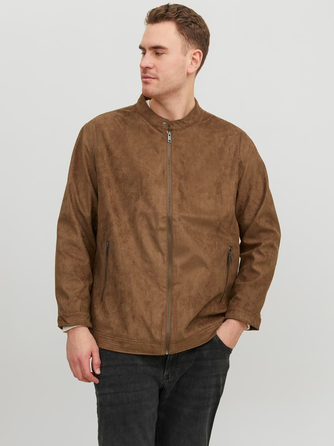 Jack & Jones PlusSize Bikerjacke "JJEROCKY CLEAN JACKET NOOS PLS" günstig online kaufen