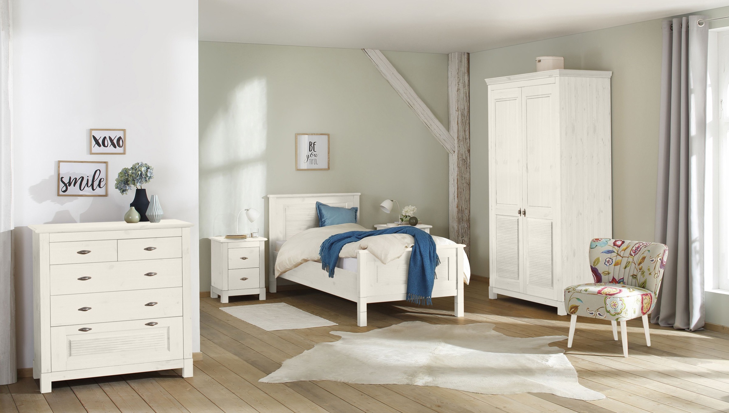 OTTO home Schubkastenkommode "Rauna" aus massiver Kiefer mit 5 Schubladen, günstig online kaufen