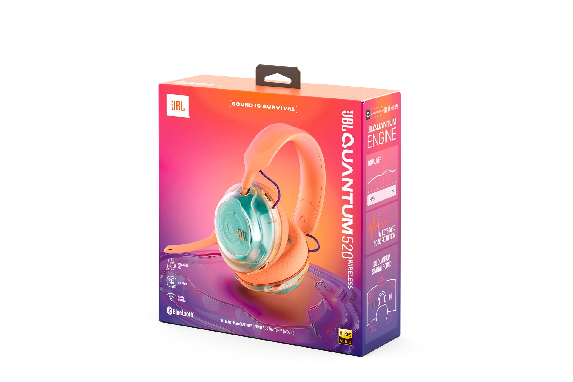 JBL Gaming-Headset »Quantum 520« A2DP Bluetooth Freisprechfunktion