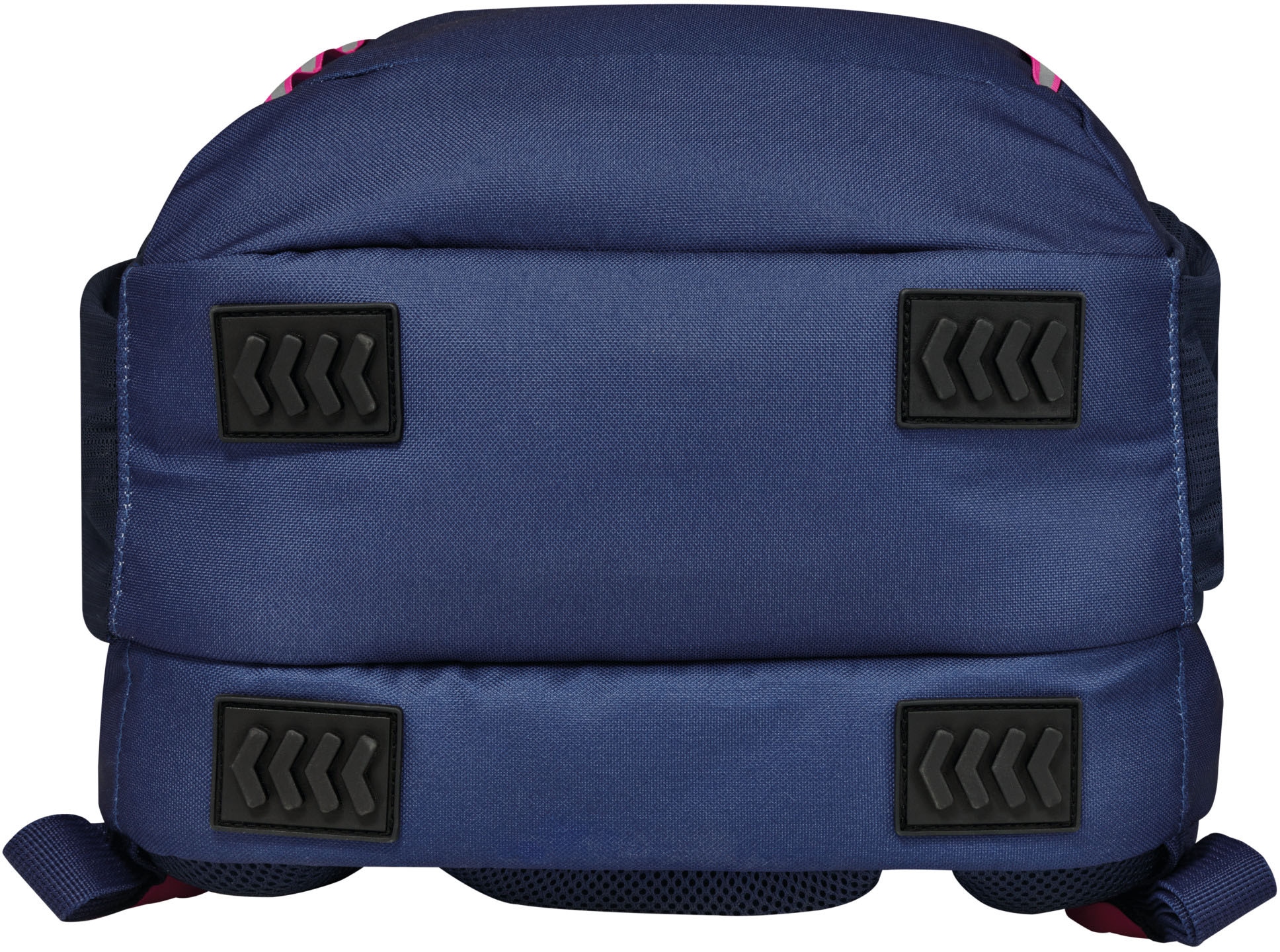 Herlitz Schulrucksack »Ultimate, navy«, Floureszierende Flächen-reflektierende Streifen auf den Schultergurten, enthält recyceltes Material (Global Recycled Standard)