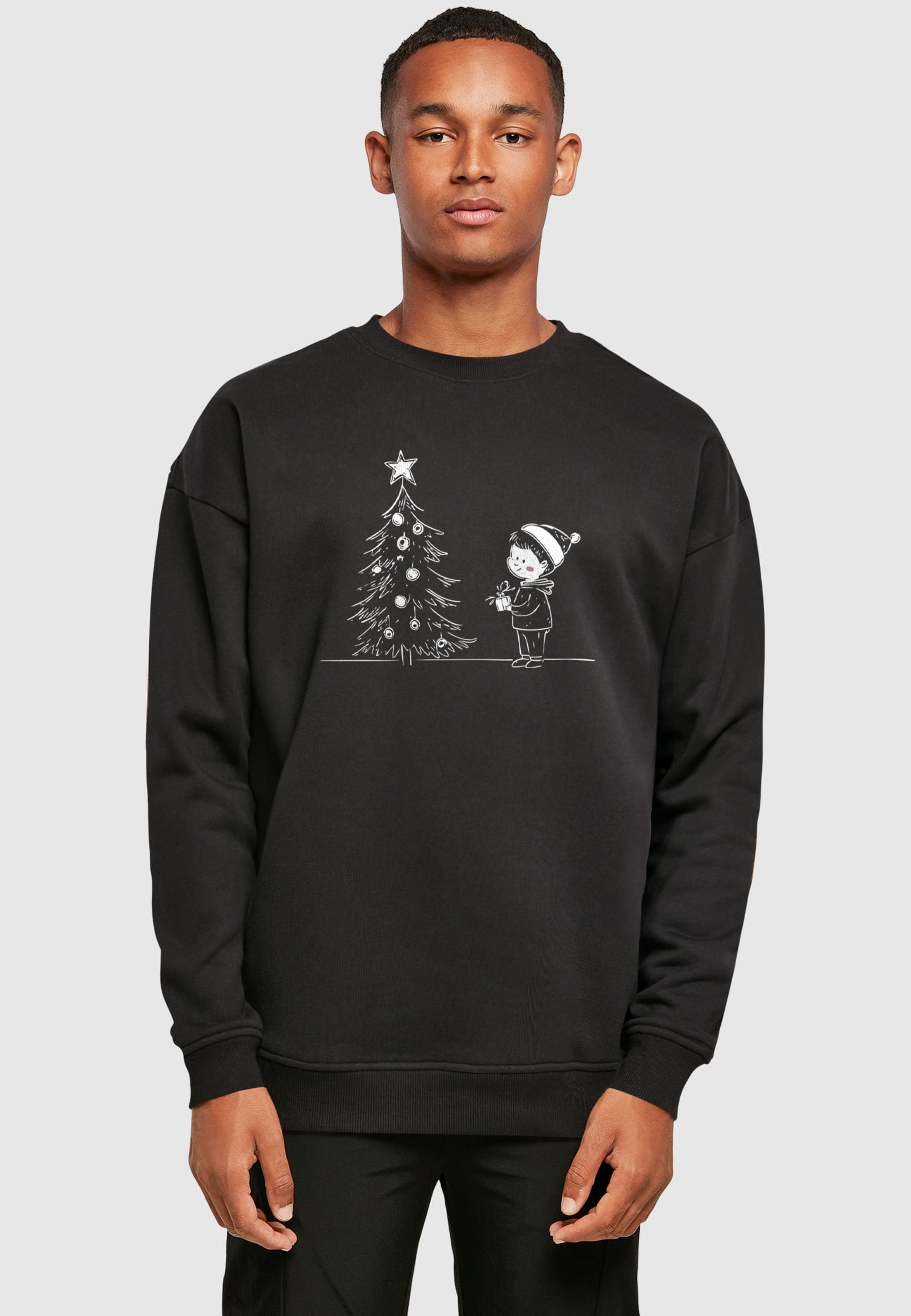 Thumbnail - Merchcode Rundhalspullover "Merchcode Christmas Cute Kid Crewneck" 1 Stk.
