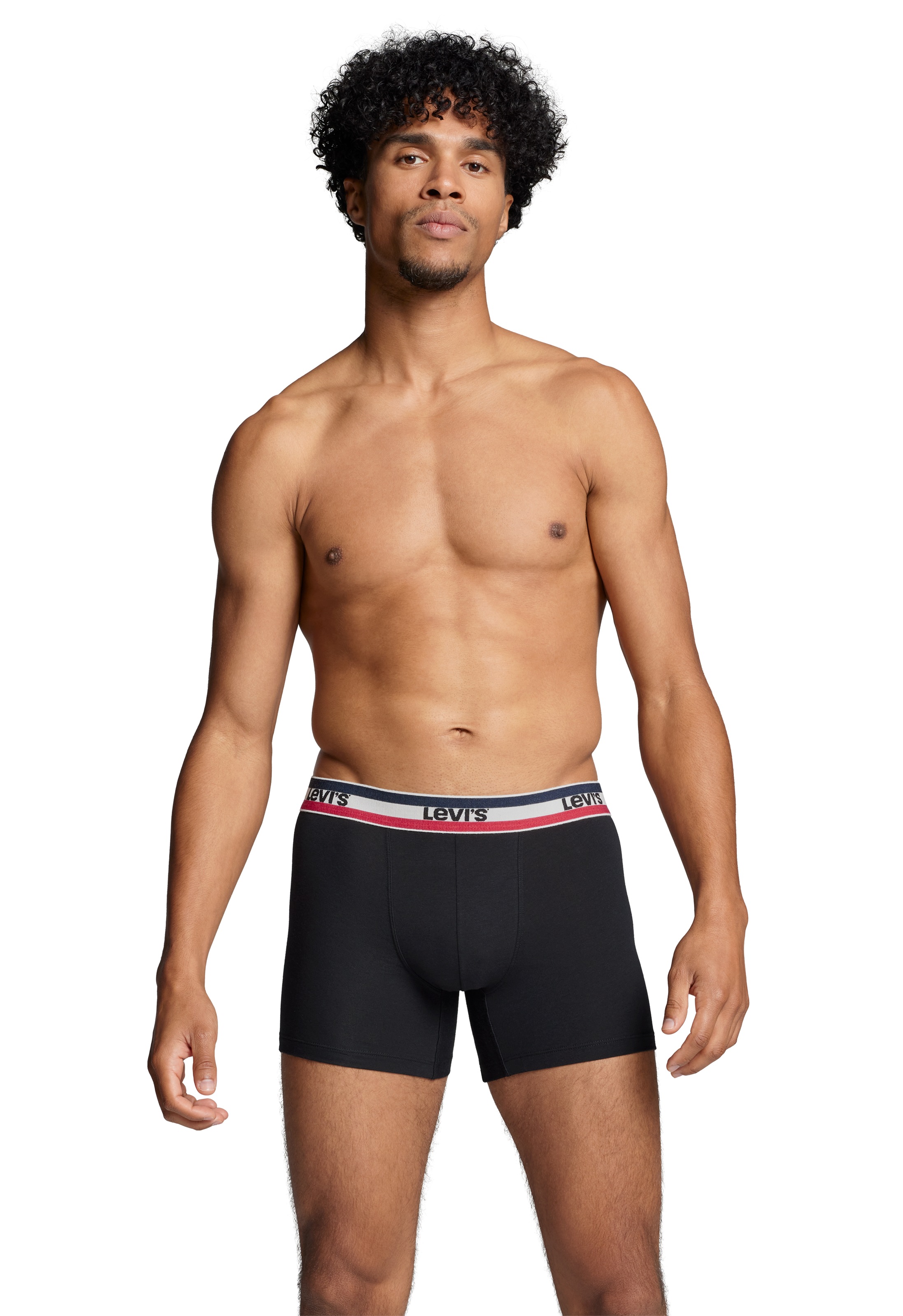 Levi's® Boxershorts »LEVIS MEN SPW LOGO BOXER BRIEF ORG 2P«, (Packung, 2er Pack), mit breitem Logobund