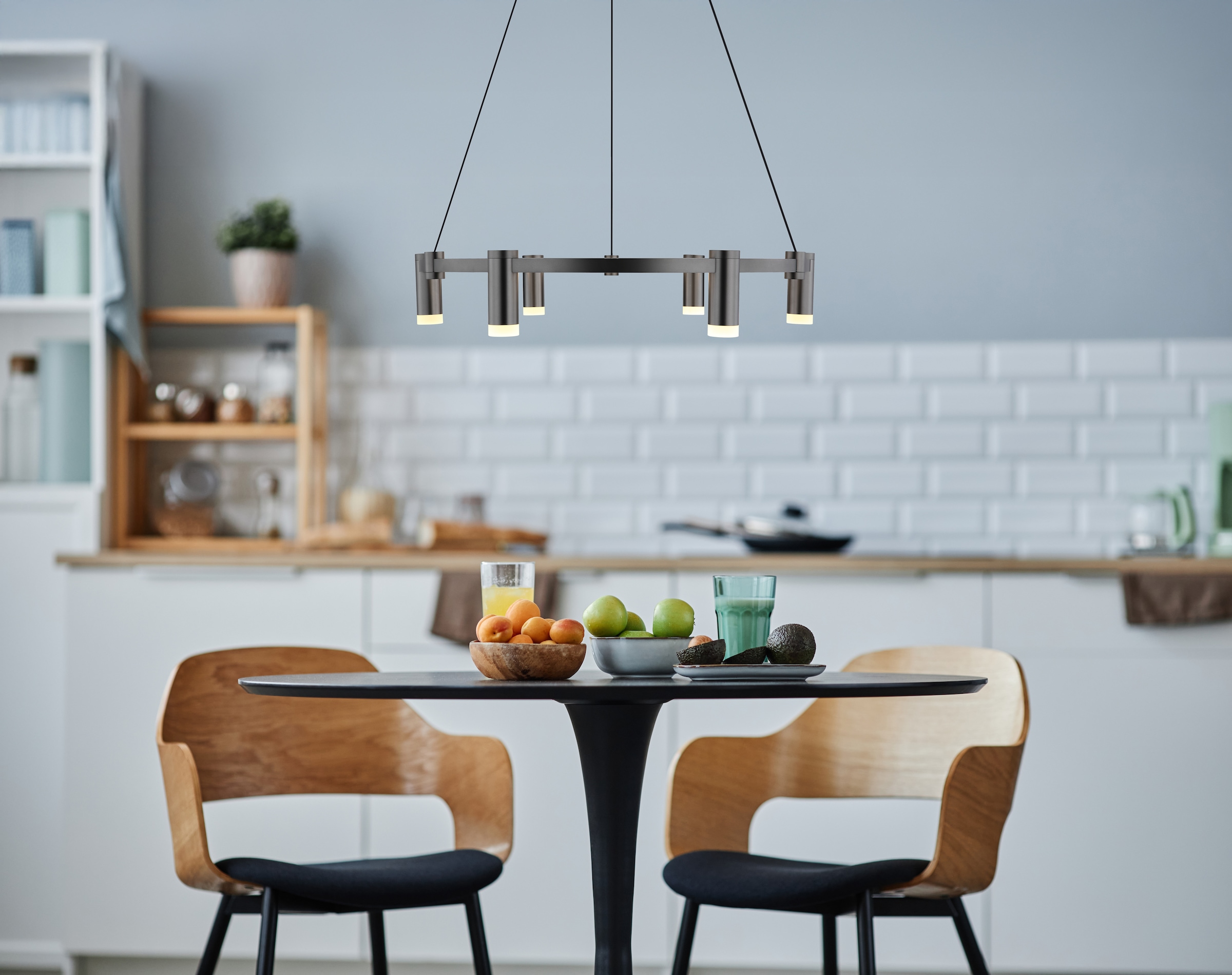 GLOBO LIGHTING Hängeleuchte »CASTELA« LED-Modul 1 Stk. LED Hängeleuchte für Esszimmer anthrazit