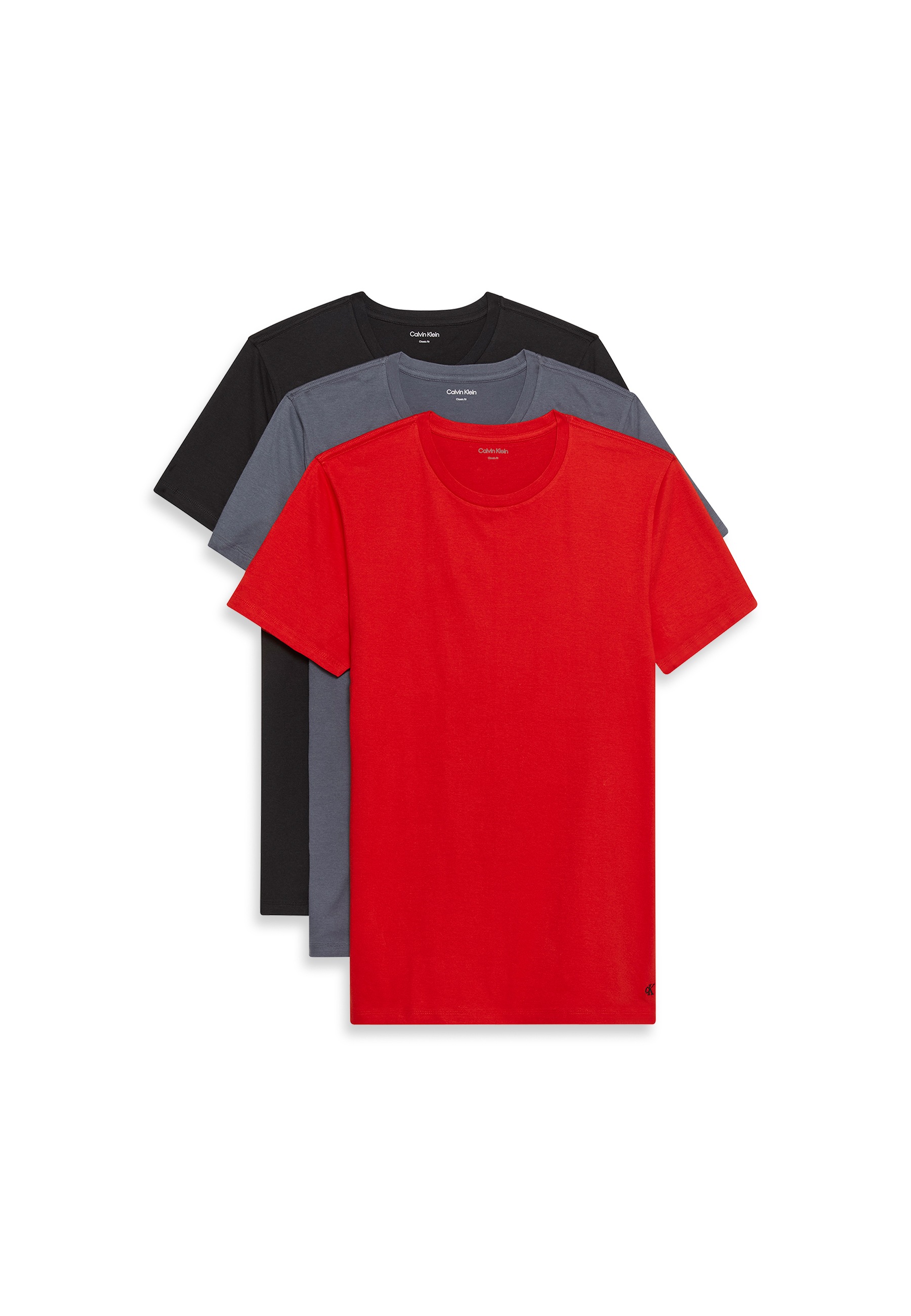Calvin Klein Underwear T-Shirt »S/S CREW NECK 3PK« Packung, 3er-Pack, 3 Stk. mit Logostickerei