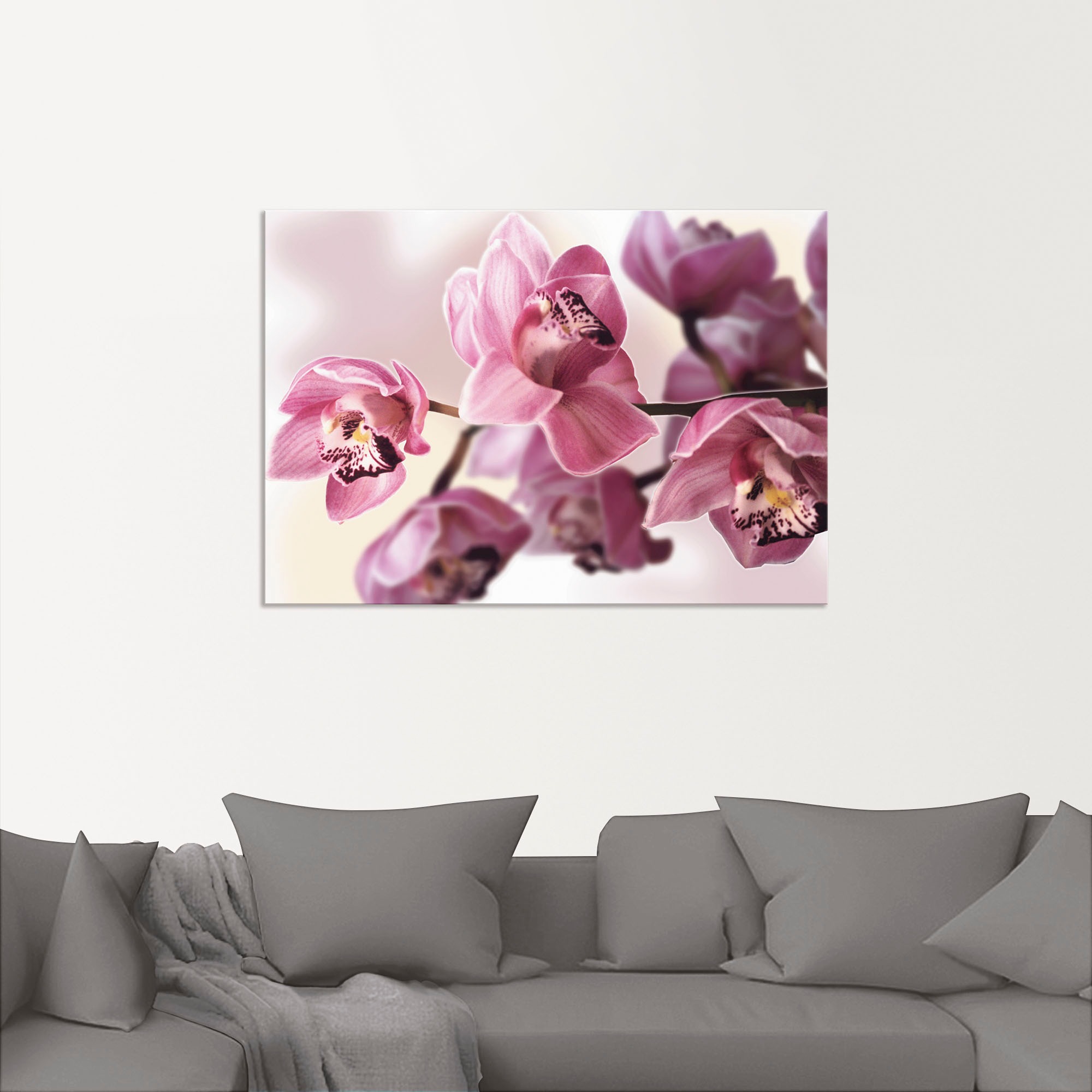 Artland Wandbild »Rosa Orchidee«, Blumenbilder, (1 St.), als Alubild, Outdoorbild, Leinwandbild, Poster, Wandaufkleber