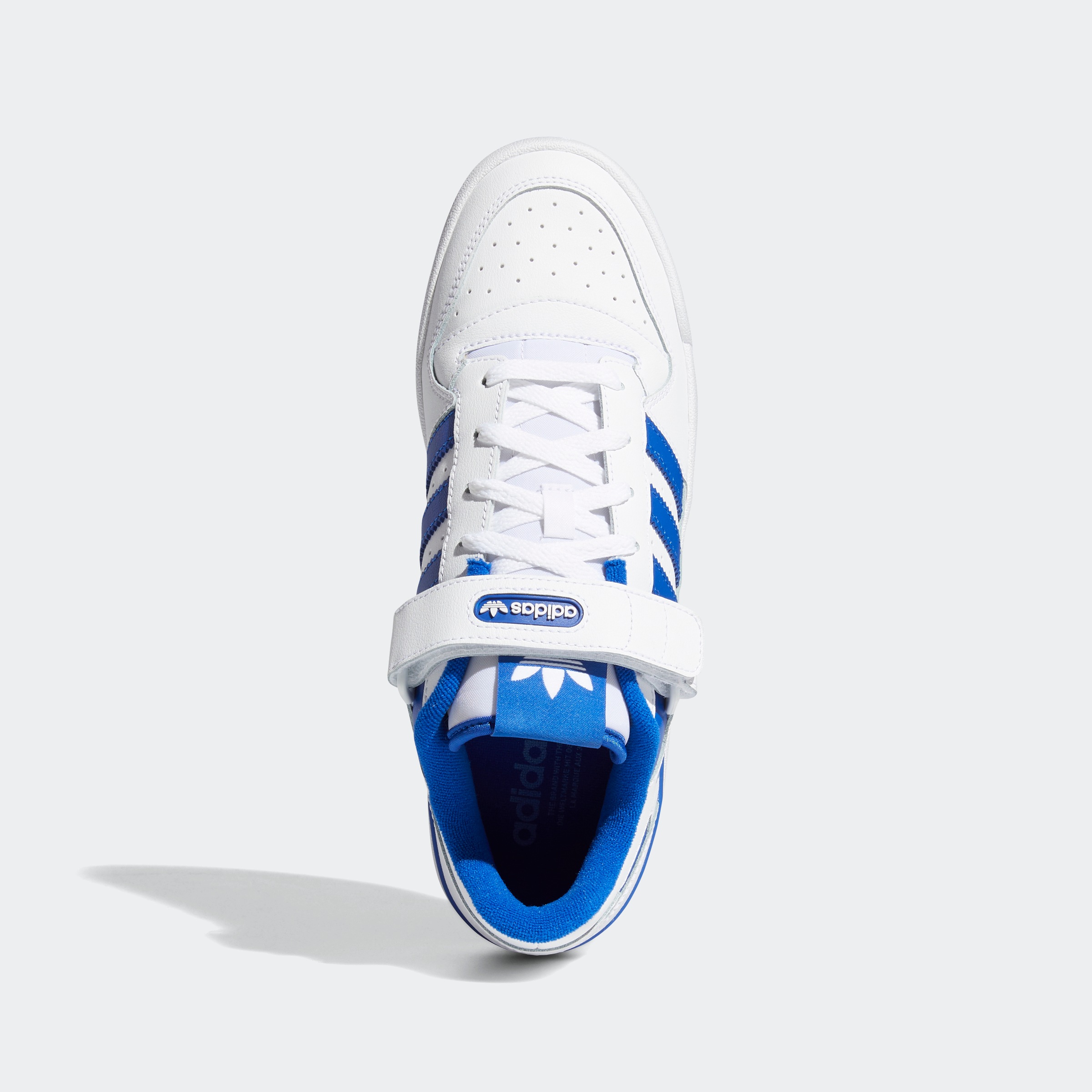 Sneaker ADIDAS ORIGINALS "FORUM LOW", Herren, Gr. 46, weiß (cloud weiß, cloud weiß, royal blau), Polyurethan, Synthetik, Schuhe Sneaker 3
