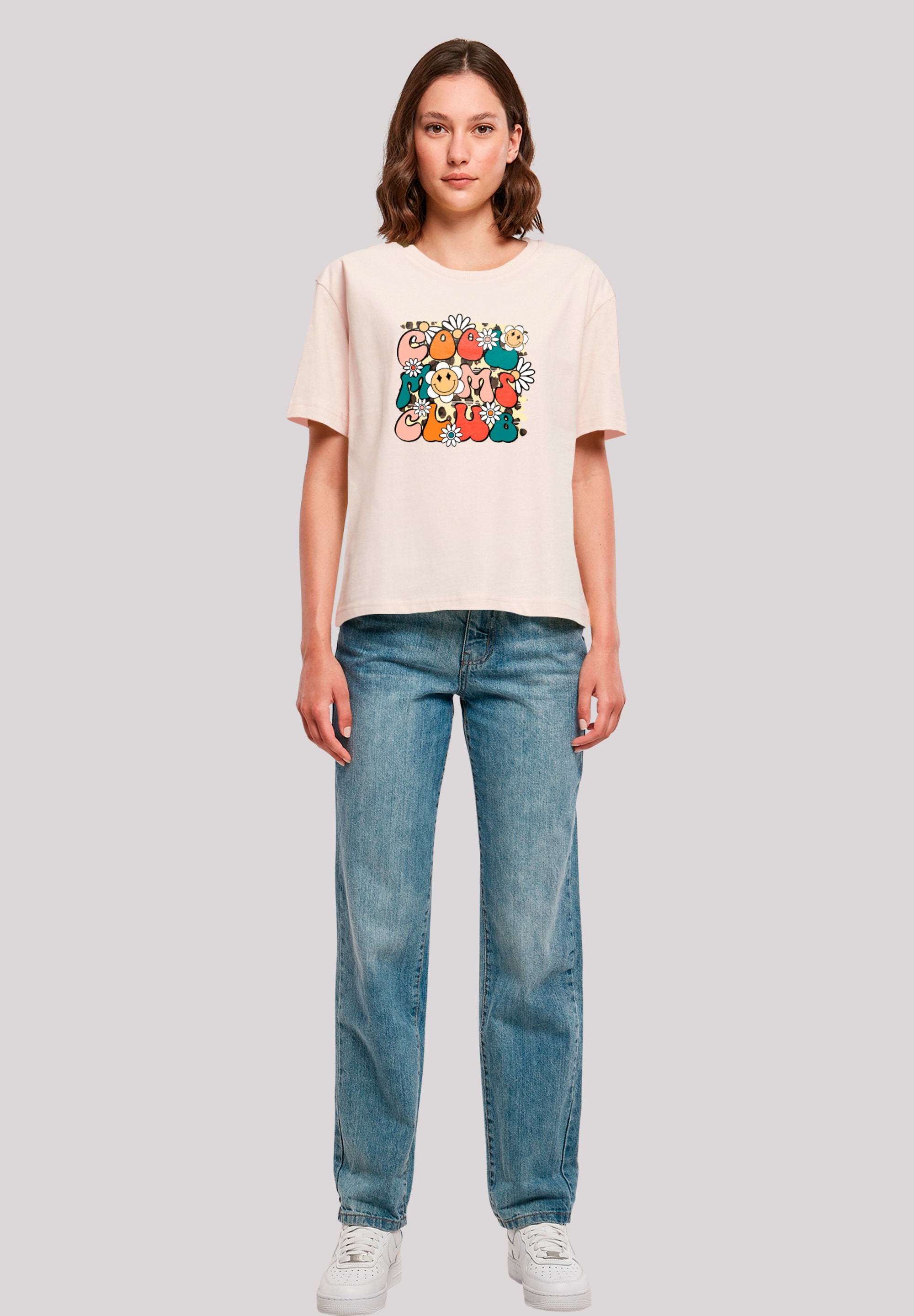 F4NT4STIC T-Shirt »Muttertag Cool Moms Club Retro Blumen«, Premium Qualität