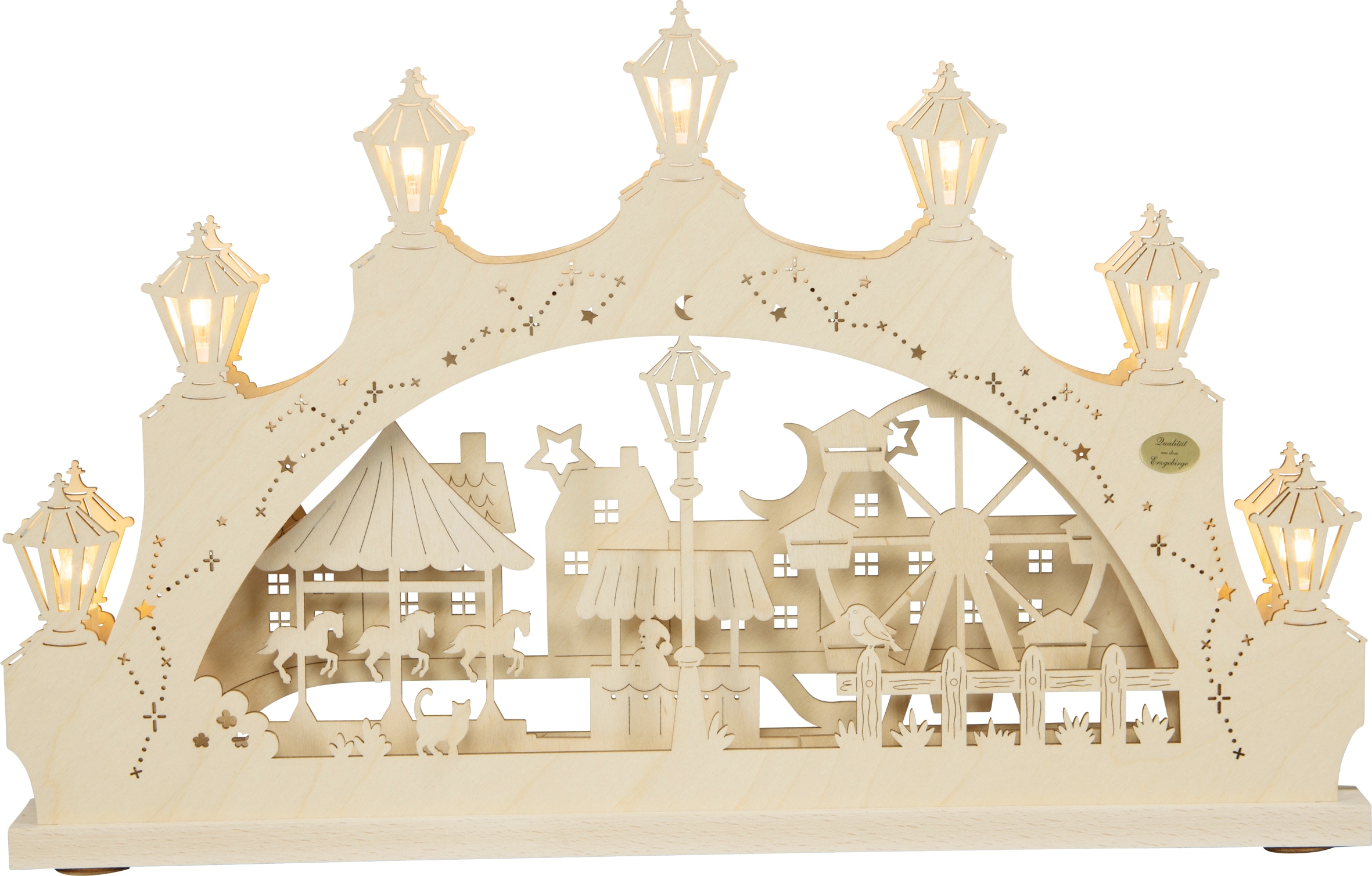 SAICO Original LED Schwibbogen "3D-Lichterbogen mit Wechselmotiv, Winterfre günstig online kaufen