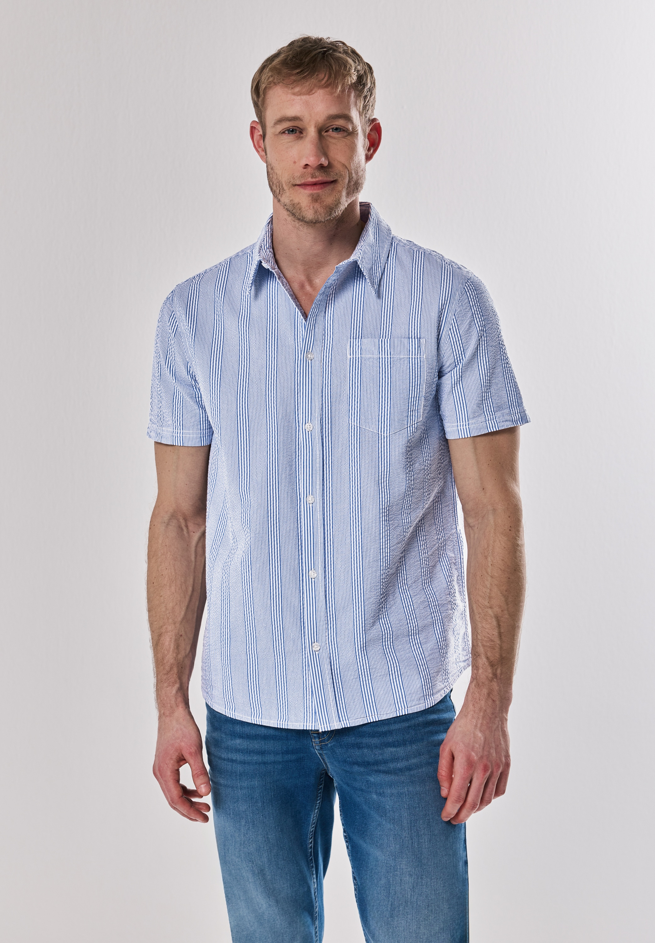 STREET ONE MEN aus reiner Baumwolle