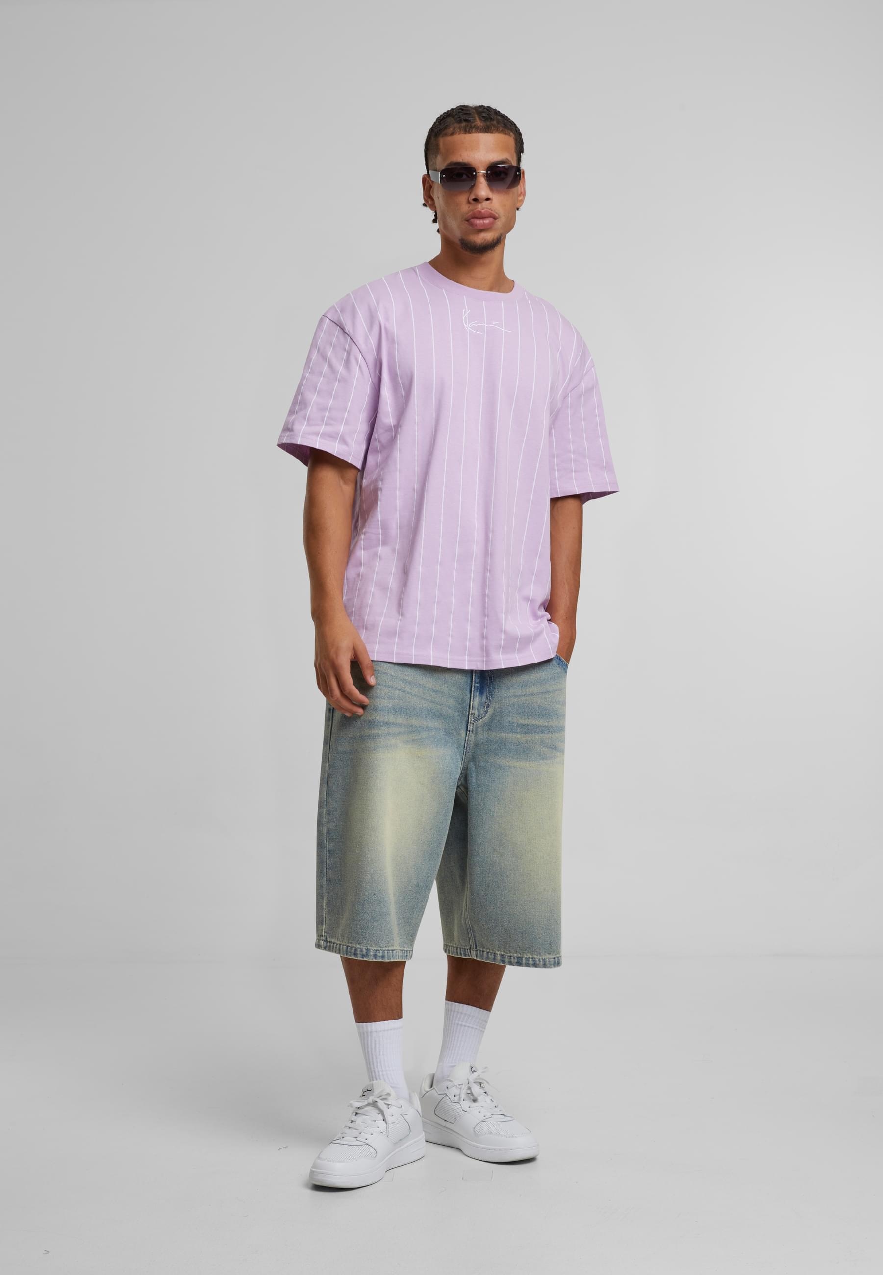 Karl Kani T-Shirt »Karl Kani Small Signature Essential Pinstripe Tee«, (1 tlg.)
