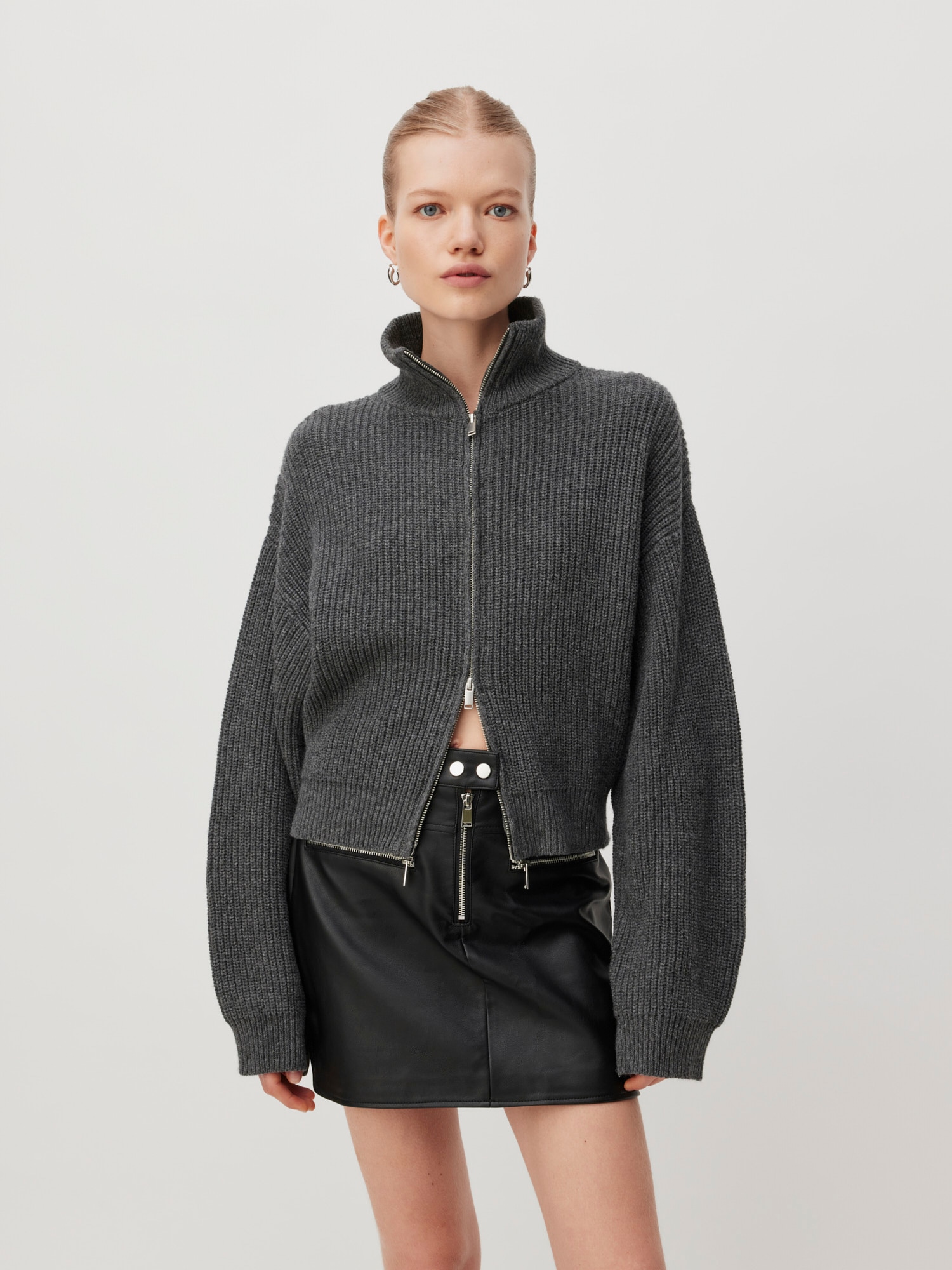 LeGer Strickjacke "Cindy, LeGer by Lena Gercke" Regular fit, mit Stehkragen günstig online kaufen