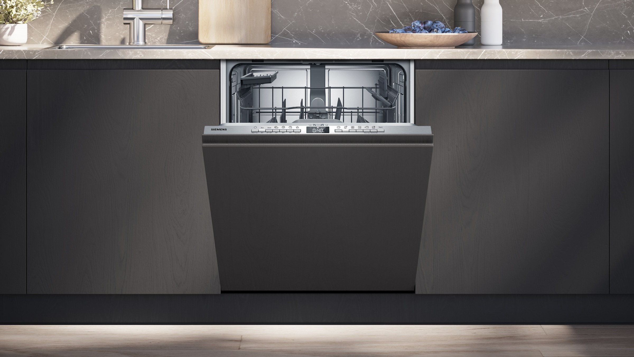SIEMENS vollintegrierbarer Geschirrspüler iQ300 »SN63EX04TE«, 13 Maßgedecke