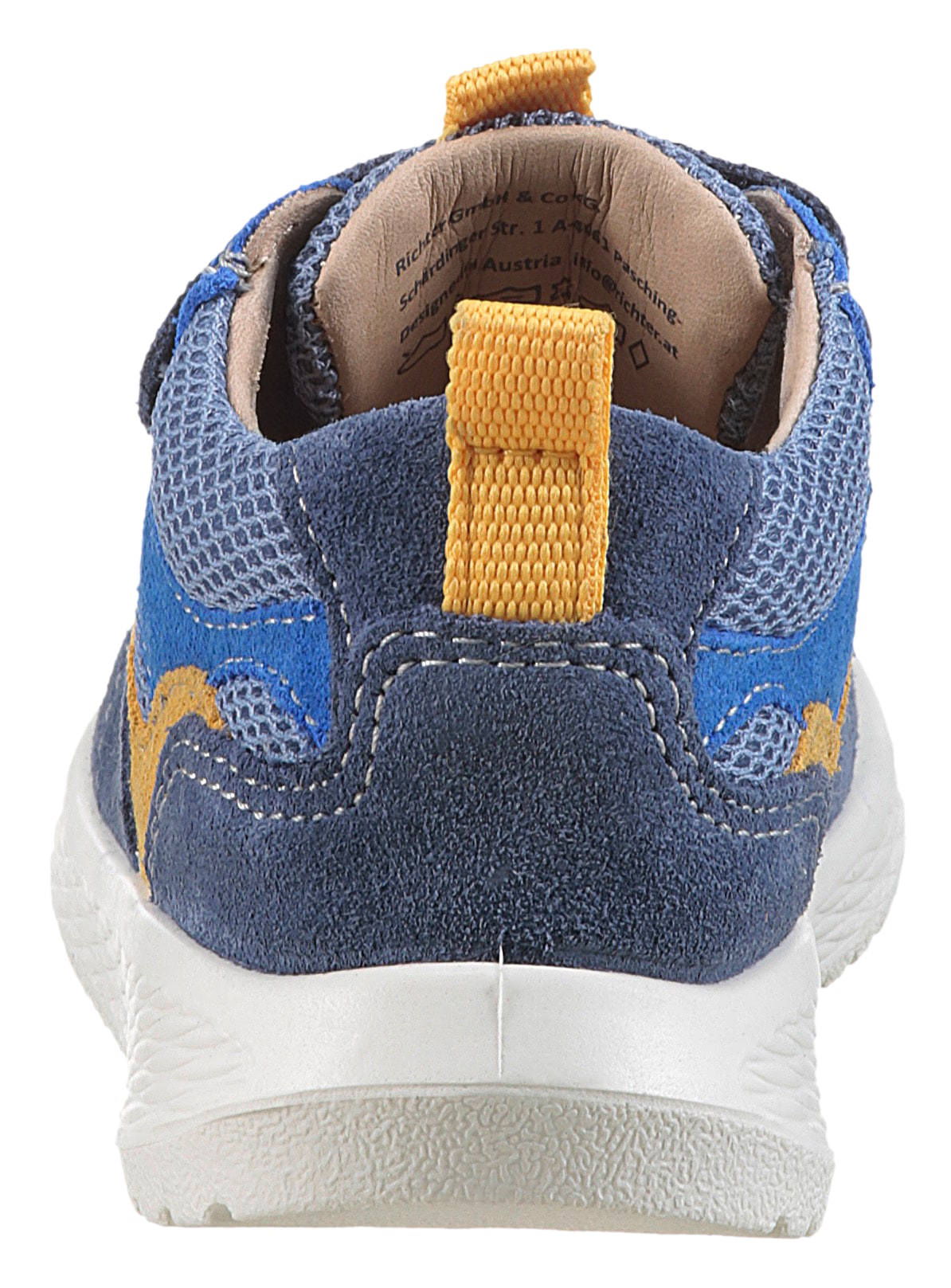 Richter Sneaker »Timmy WMS: Mittel«, Klettschuh mit praktischem Gummizug, Größenschablone zum Download