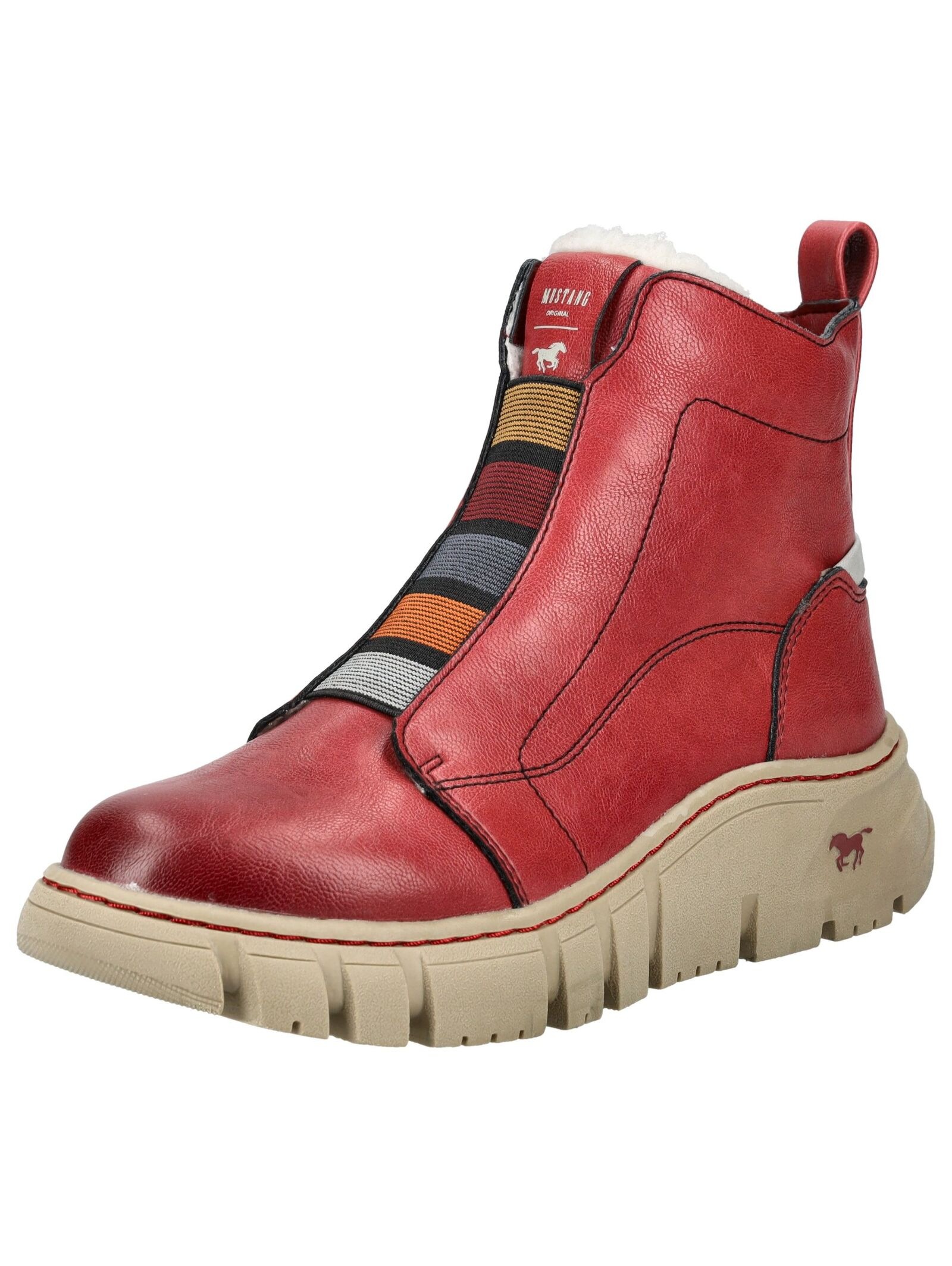 Mustang Shoes Stiefelette "Mustang Shoes Stiefelette Lederimitat" günstig online kaufen