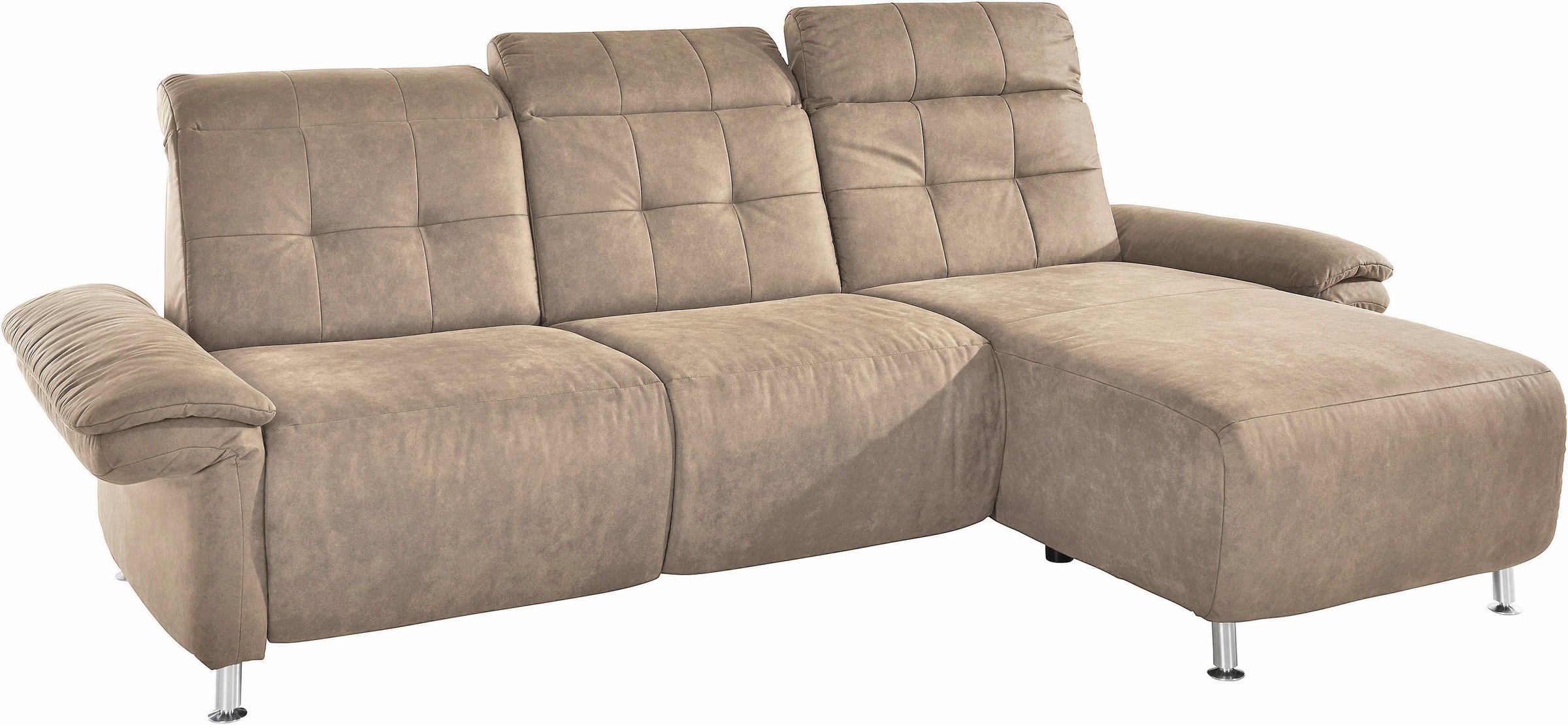 Home affaire Ecksofa "Manhattan L-Form" 2 Sitze mit elektrischer Relaxfunkt günstig online kaufen