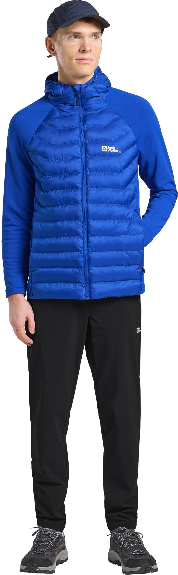 Jack Wolfskin Hybridjacke »ROUTEBURN PRO HYBRID M«, mit Kapuze