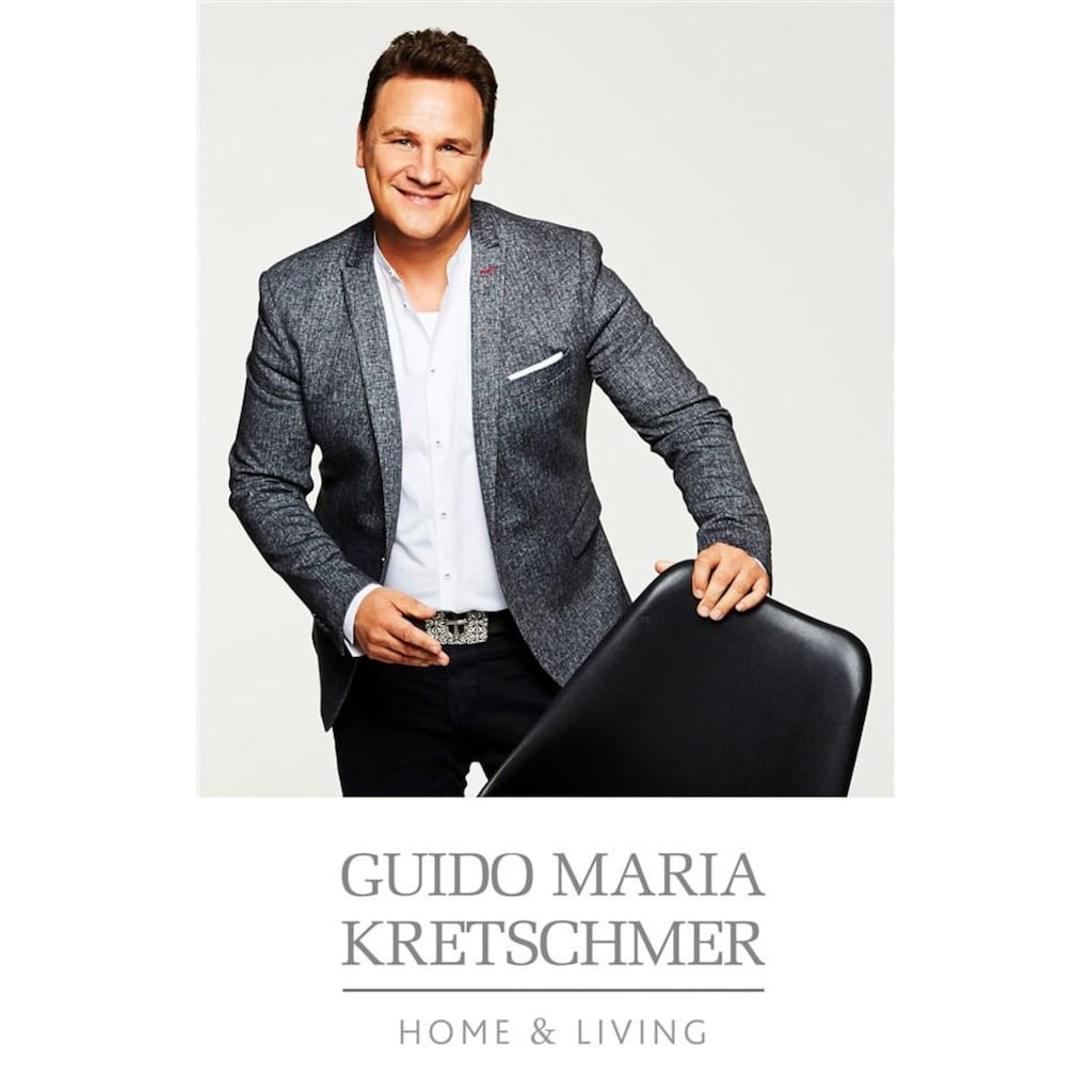 Guido Maria Kretschmer Home&Living Tafelservice »Teller Set, Geschirr-Set Godi«, (Set, 12 tlg., Teller Set für 6 Personen), Service, handgemalter Rand, 12 Teile, für 6 Personen