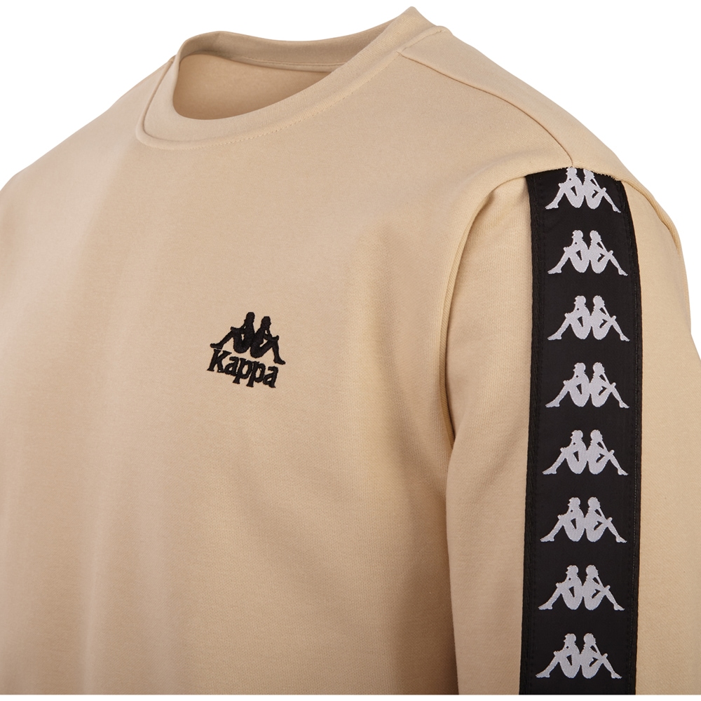 Kappa Sweater, mit hochwertigem Jacquard Logoband an den Ärmeln