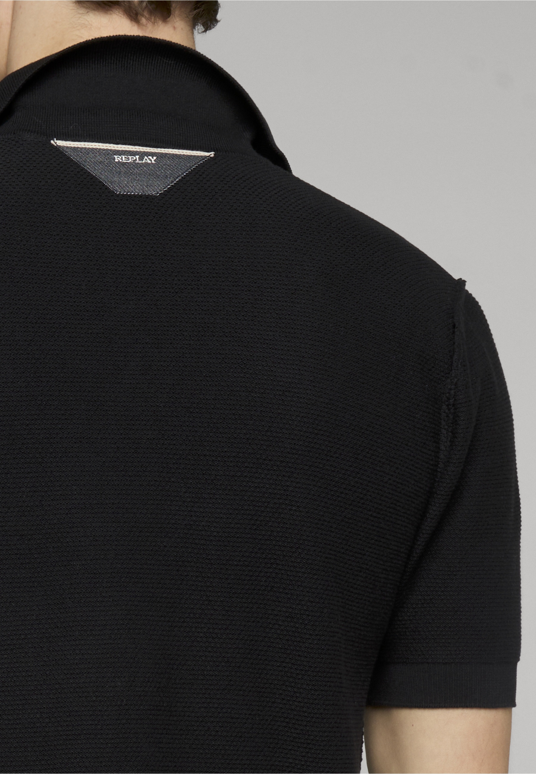 Replay Rundhalspullover »Replay UK5150 knitwear polo« 1