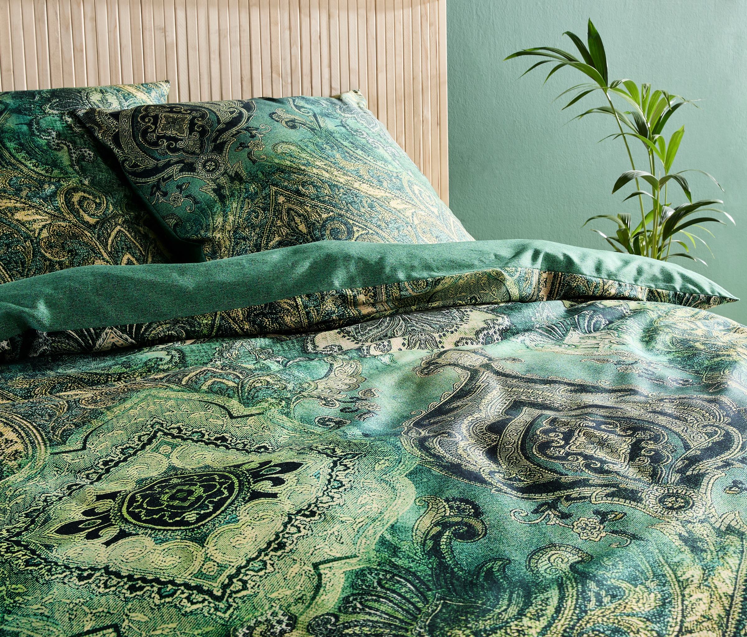 fleuresse Wendebettwäsche "Bed Art S" 2 Stk. tlg. Mako Satin 100% Baumwolle günstig online kaufen