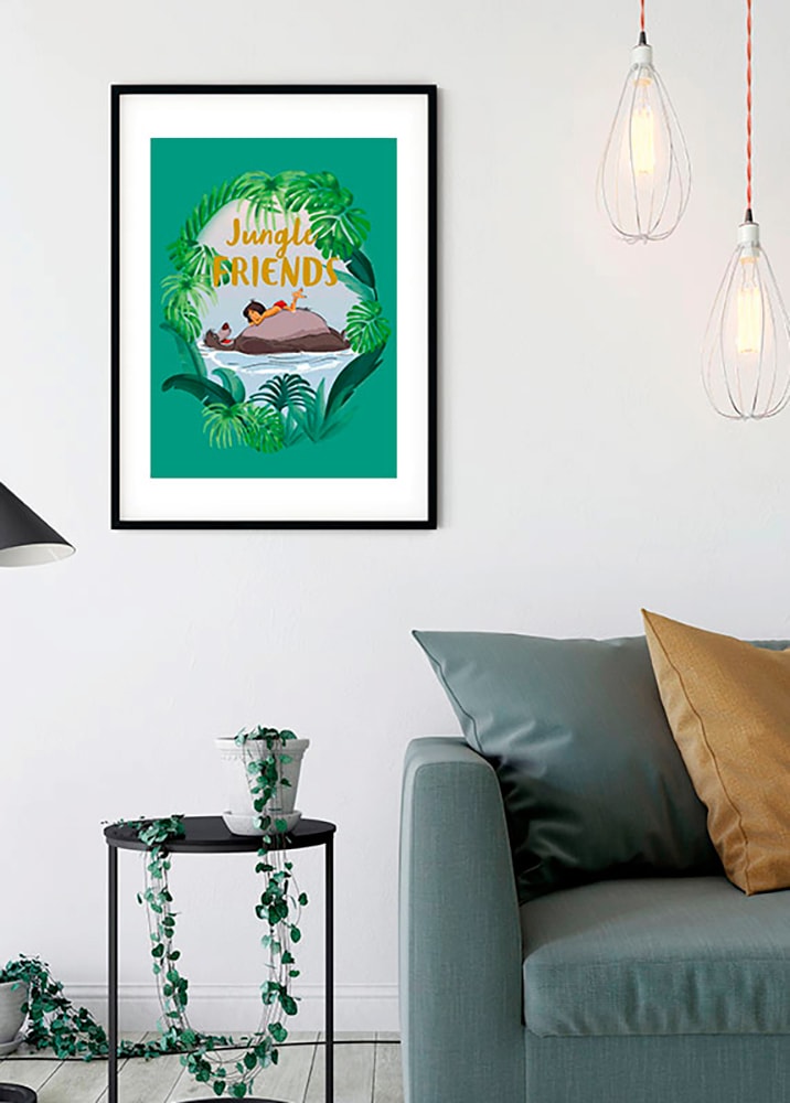 Komar Bild »Jungle Book Friends«, Disney, (1 St.), Wandbild zur Dekoration im Kinderzimmer - ohne Rahmen