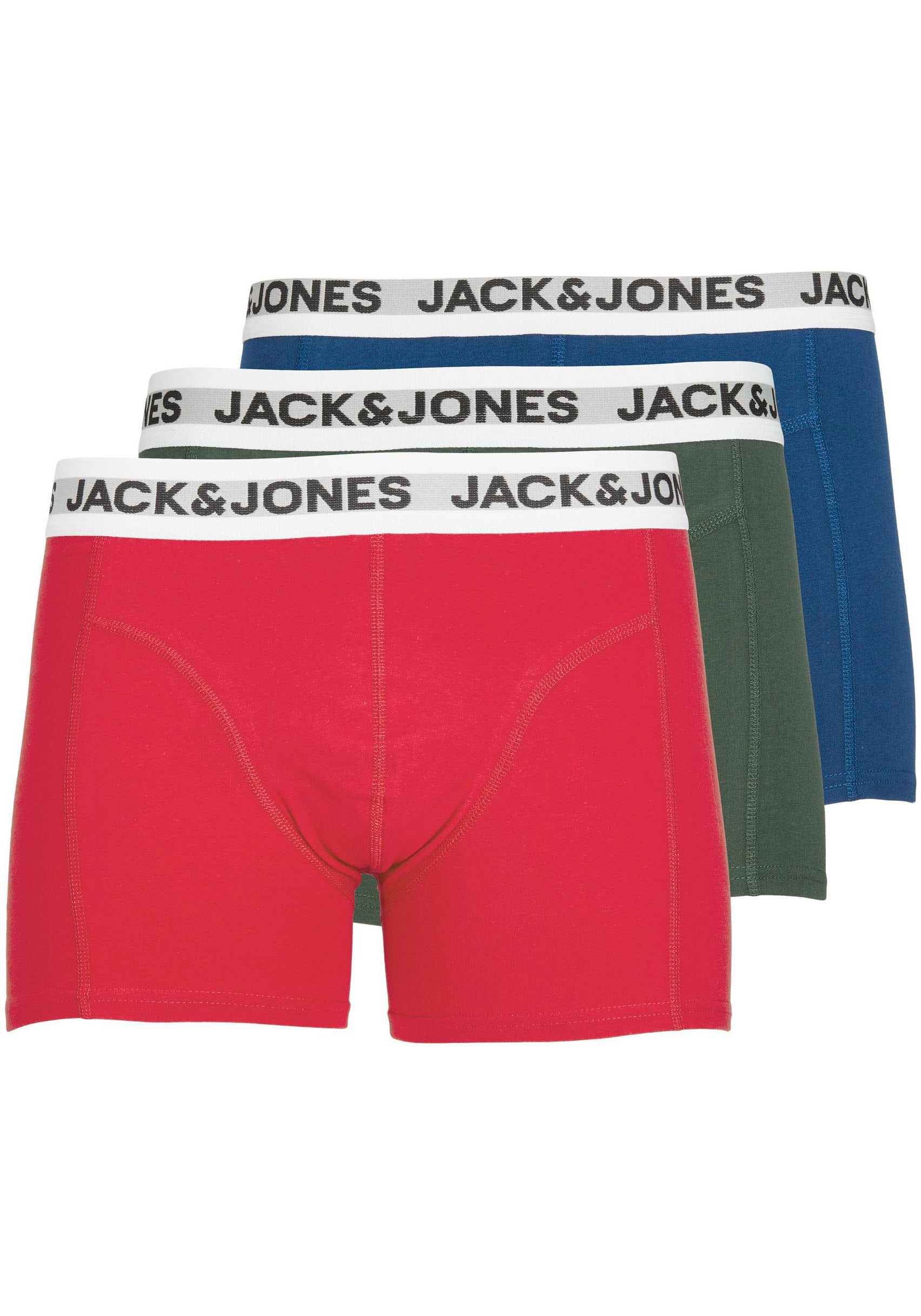 Boxershorts »JACRIKKI TRUNKS 3 PACK«, (Packung, 3 St.)