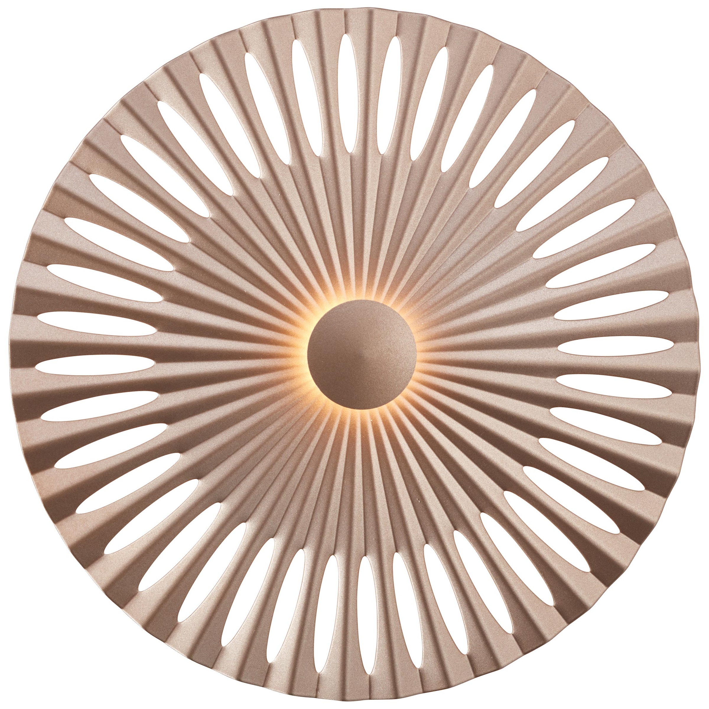 Brilliant LED warmweiß, Aluminium, Ø braun 1300 »Phinx«, | BAUR Lichteffekt, lm, flammig-flammig, 32 1 cm, Wandleuchte dekorativer