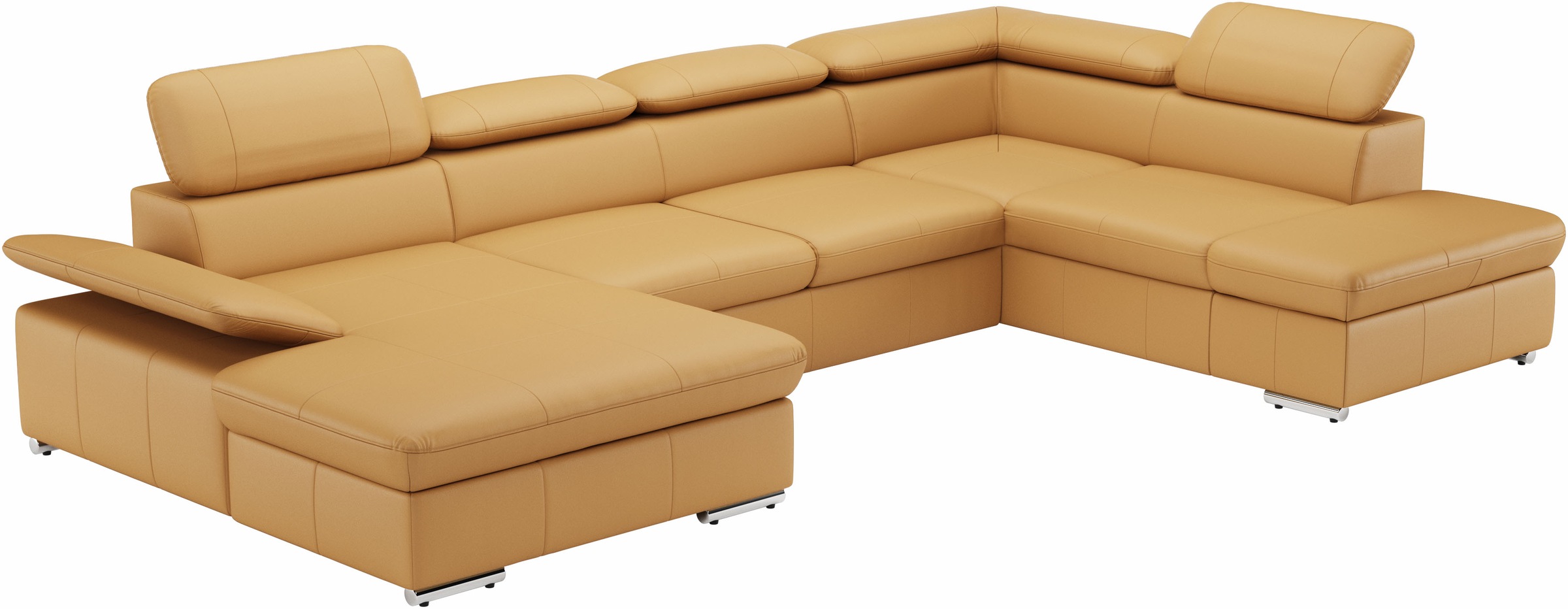 sit&more Wohnlandschaft »Valantine U-Form, B: 349 cm«, mit Arm- & Kopfteilverstellung, optional mit Bettfunktion