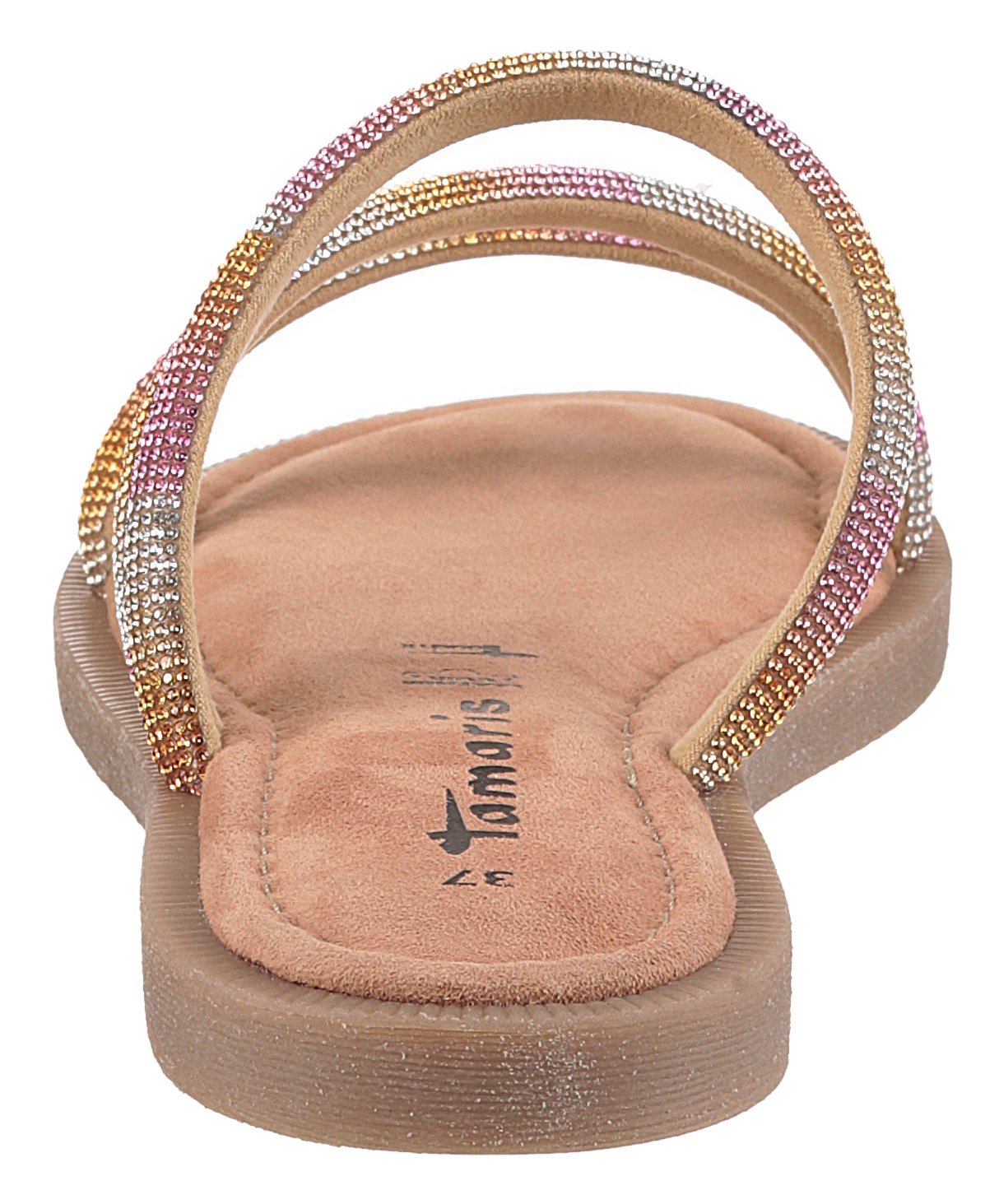 Tamaris Pantolette, Blockabsatz, Sommerschuh, mit funkelnden Strasssteinche günstig online kaufen