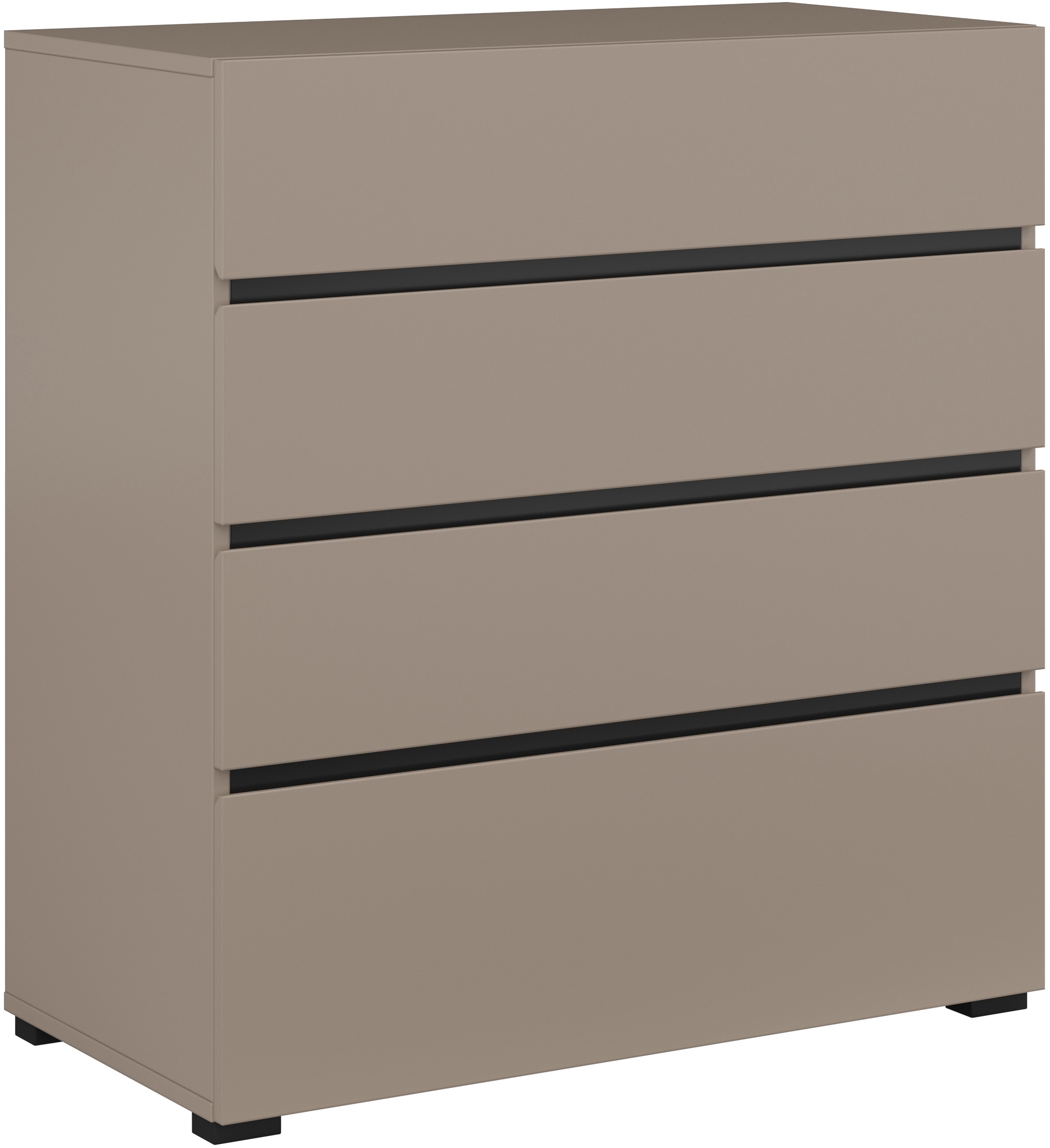 Home affaire Schubkastenkommode "Cross, moderne grifflose Kommode, 80x40x85 günstig online kaufen