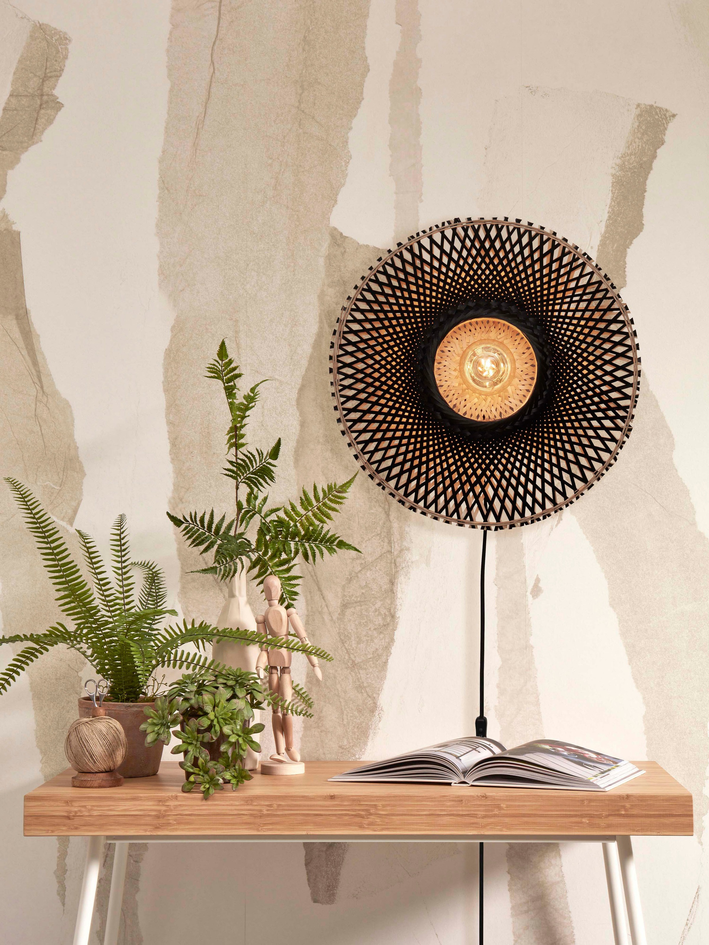 GOOD&MOJO Wandleuchte »KALIMANTAN«, 1 flammig, Leuchtmittel E27 | ohne Leuchtmittel
