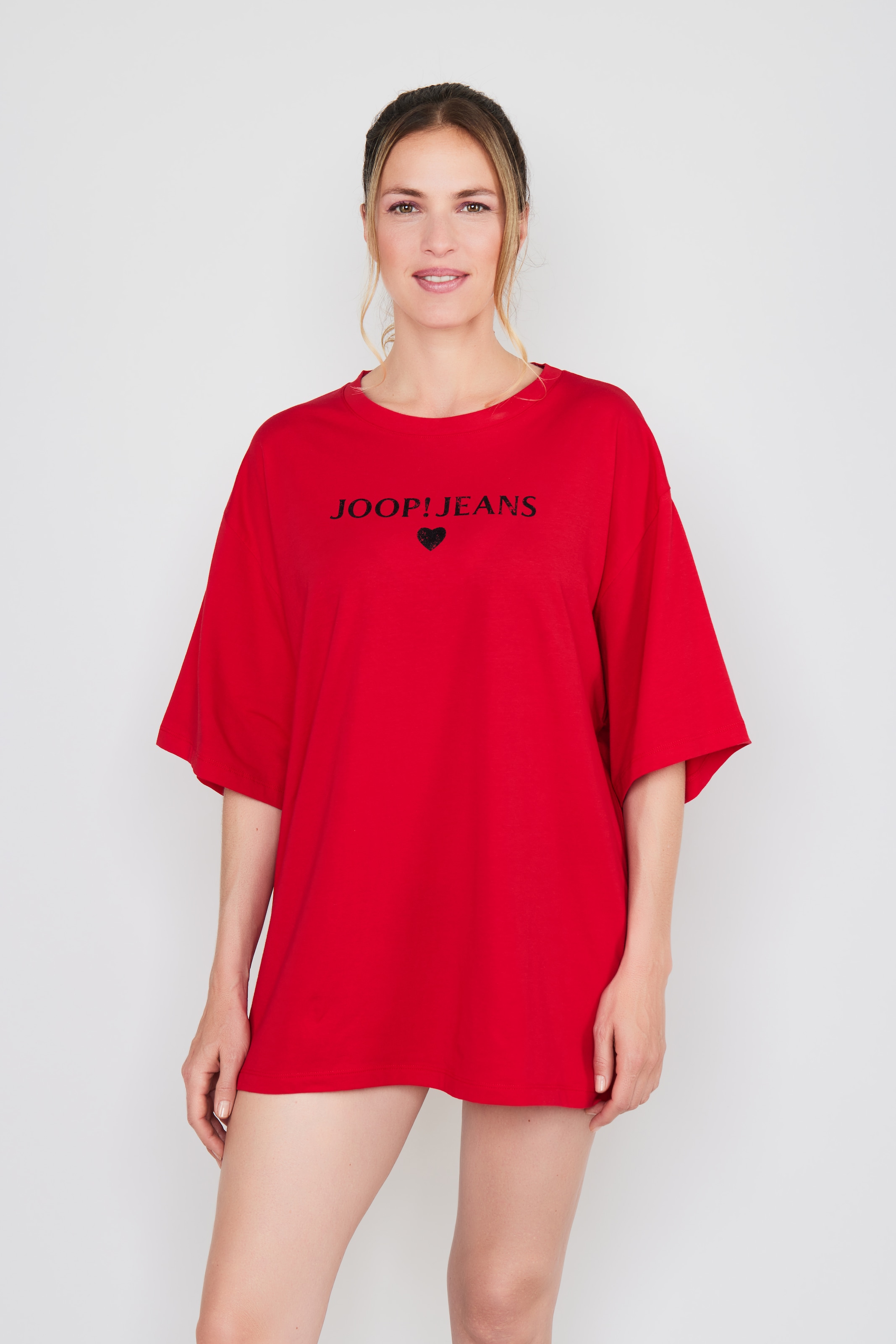 JOOP Jeans T-Shirt "After Dark (JOOP Jeans)", Logo-Schriftzug vorn, Kurzarm günstig online kaufen